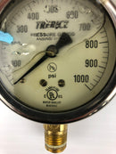 Trerice MH59892 Pressure Gauge 100-1000 PSI