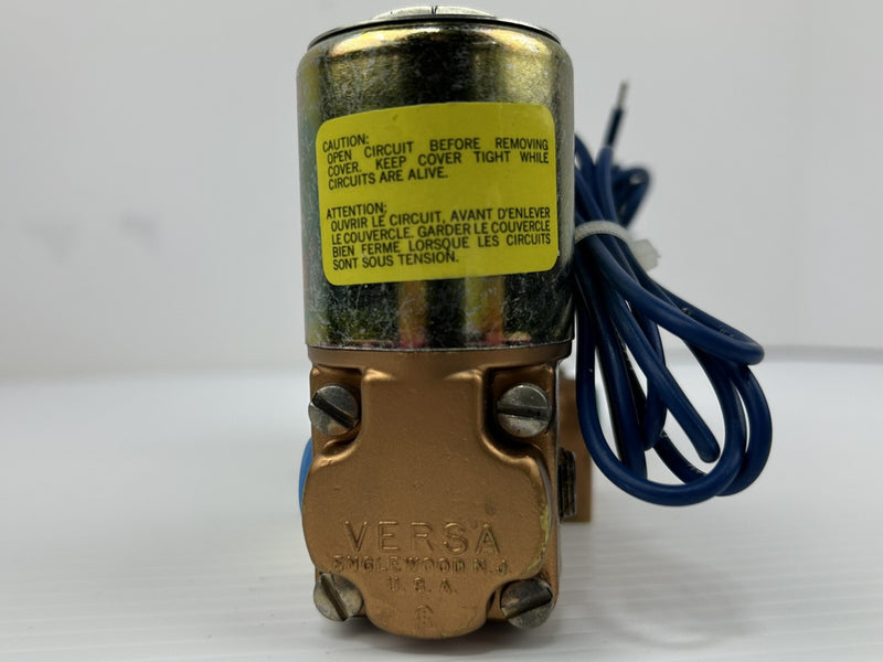 Versa VGG-3201-U-3TC Brass Solenoid Valve 175 PSI 120/60 Volts/Hz 10 Watts