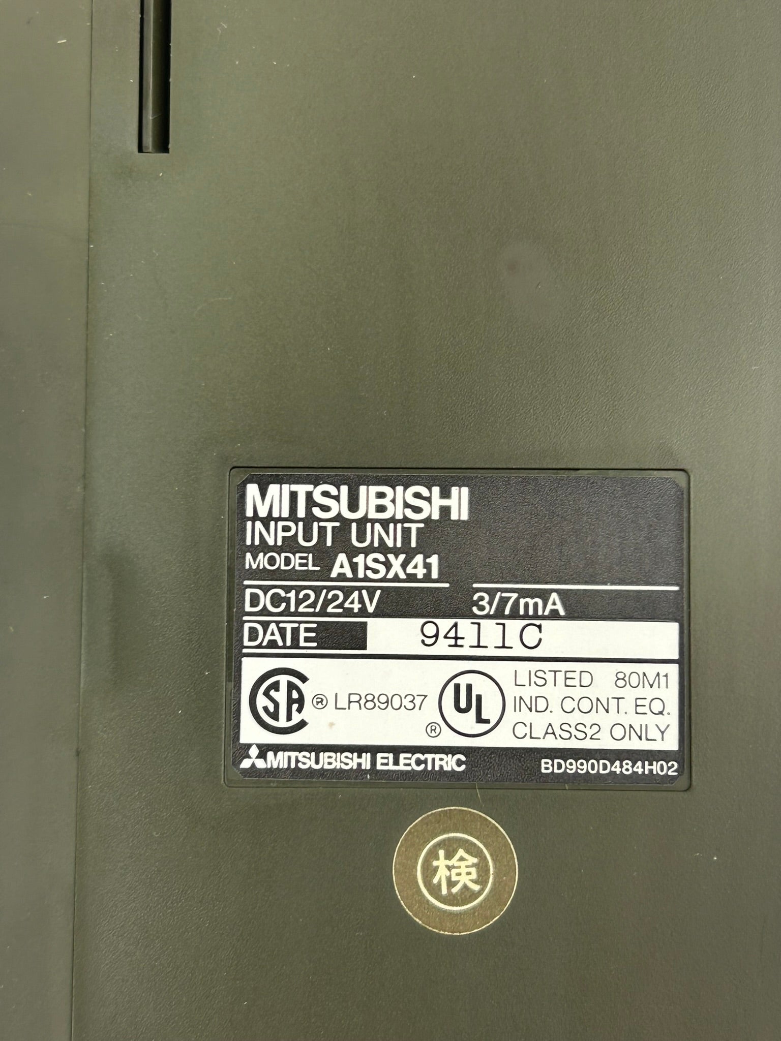 Mitsubishi A1SX41 Input Unit PLC Module 12/24VDC 3/7mA