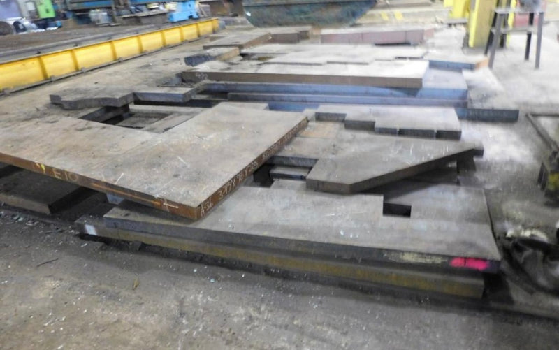 Heavy Steel Plate Slab Lot Miscellaneous Sizes