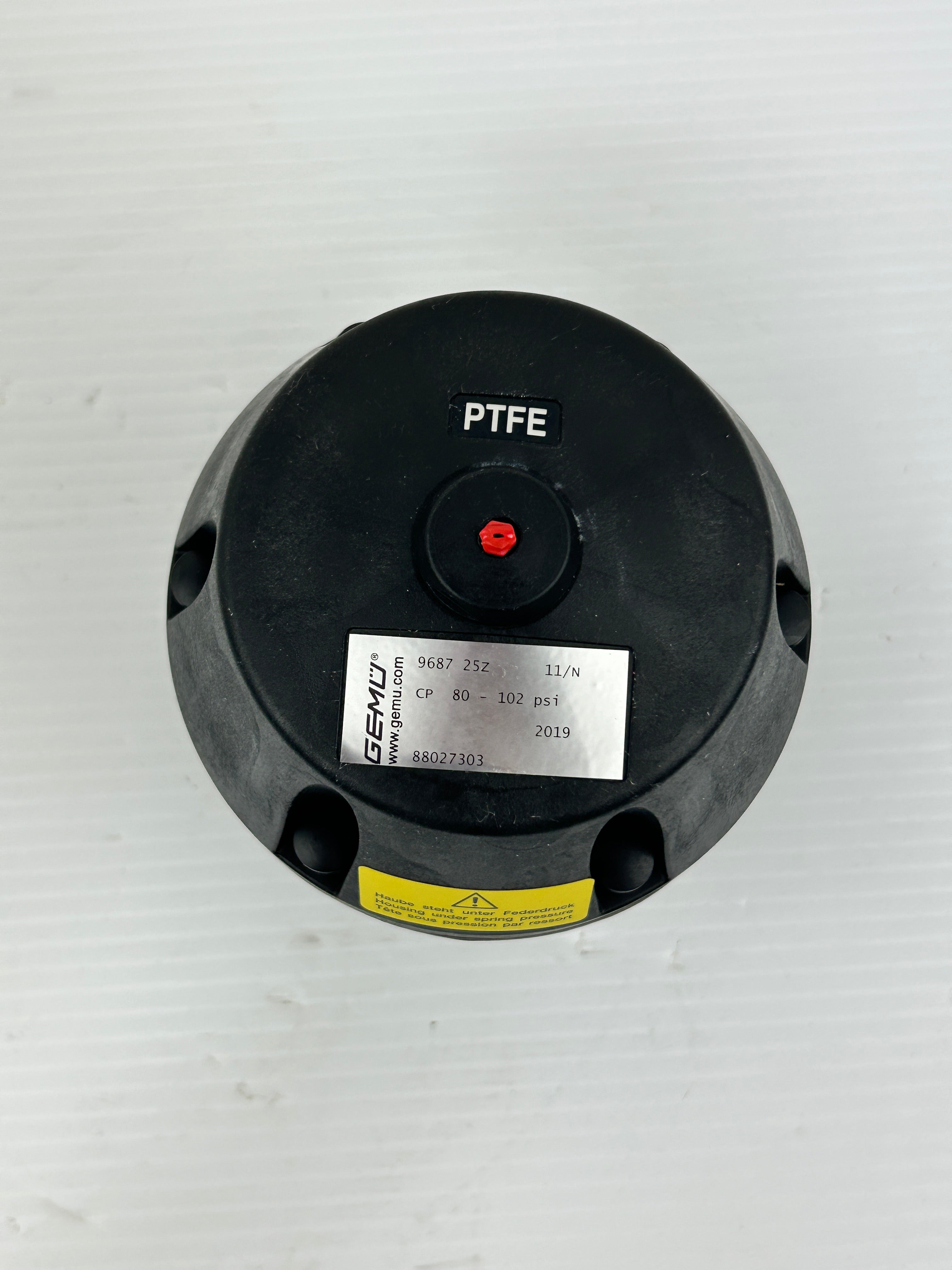 GEMU 9687 25Z Pneumatic Diaphragm Valve Actuator PTFE 80-102 PSI SS