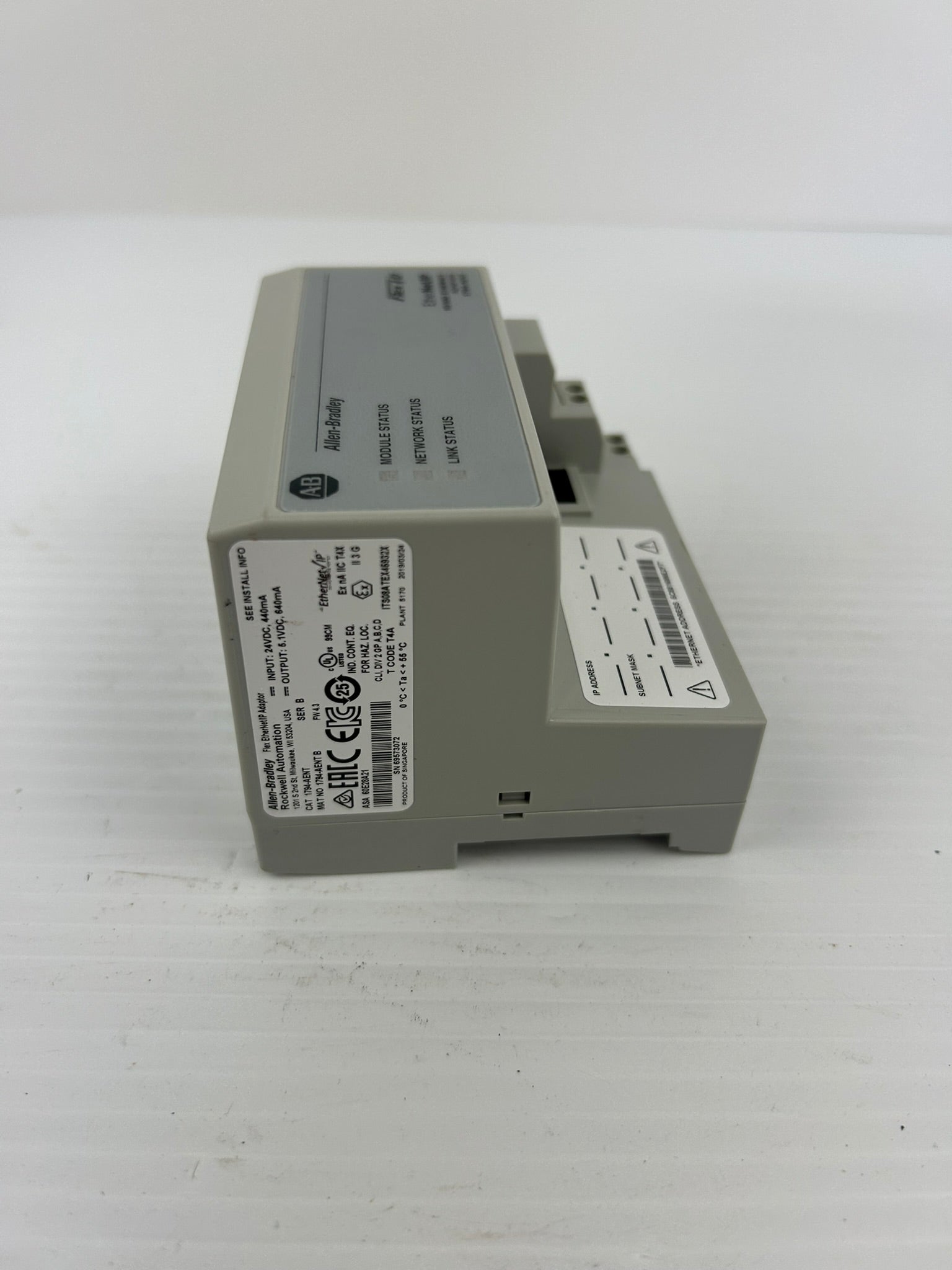 Allen-Bradley 1794-AENT Flex I/O Ethernet Adapter EtherNet/IP 10/100 Series B