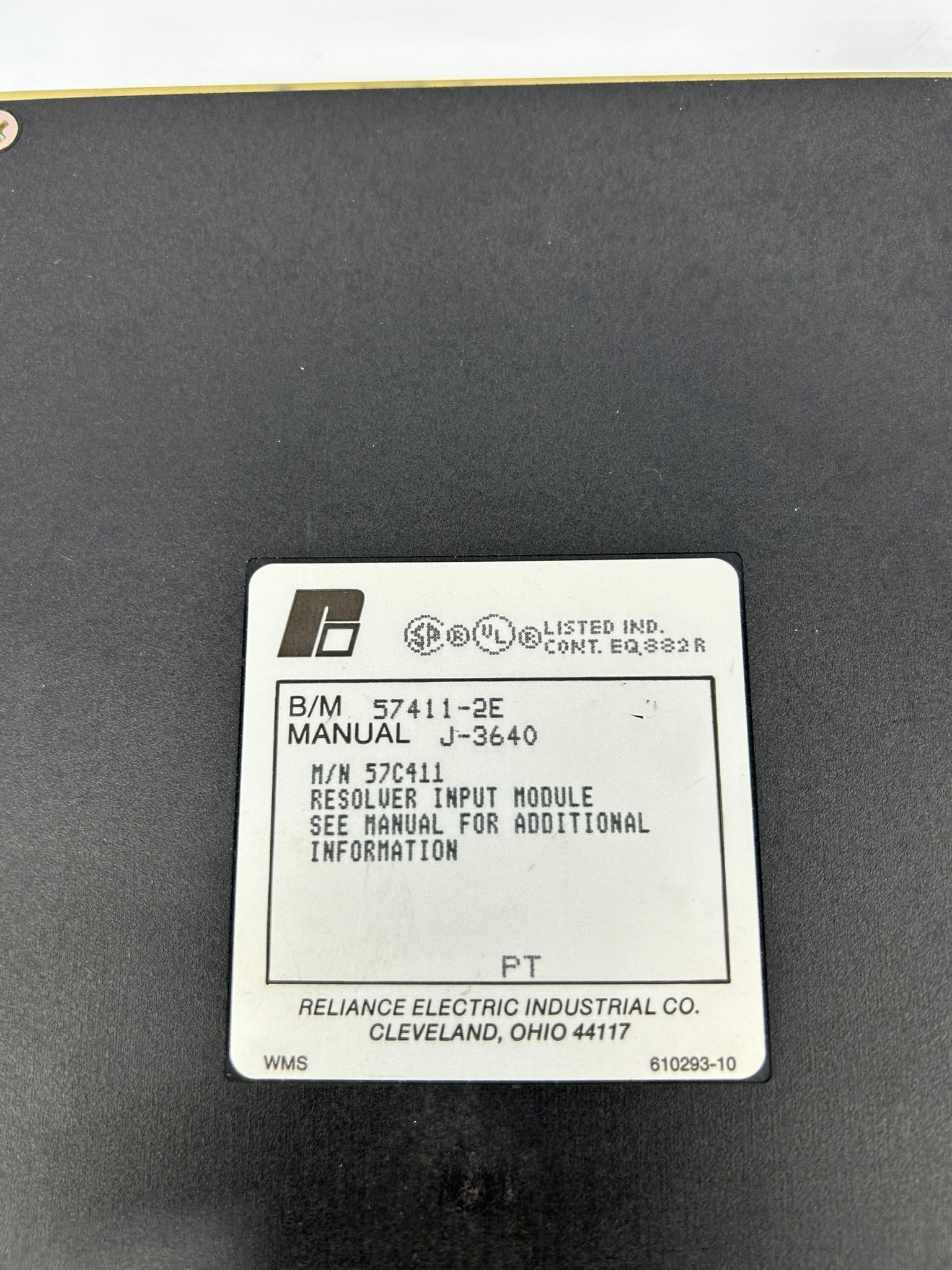 Reliance Electric 57C411 Resolver Input Module 57411-2E J-3640