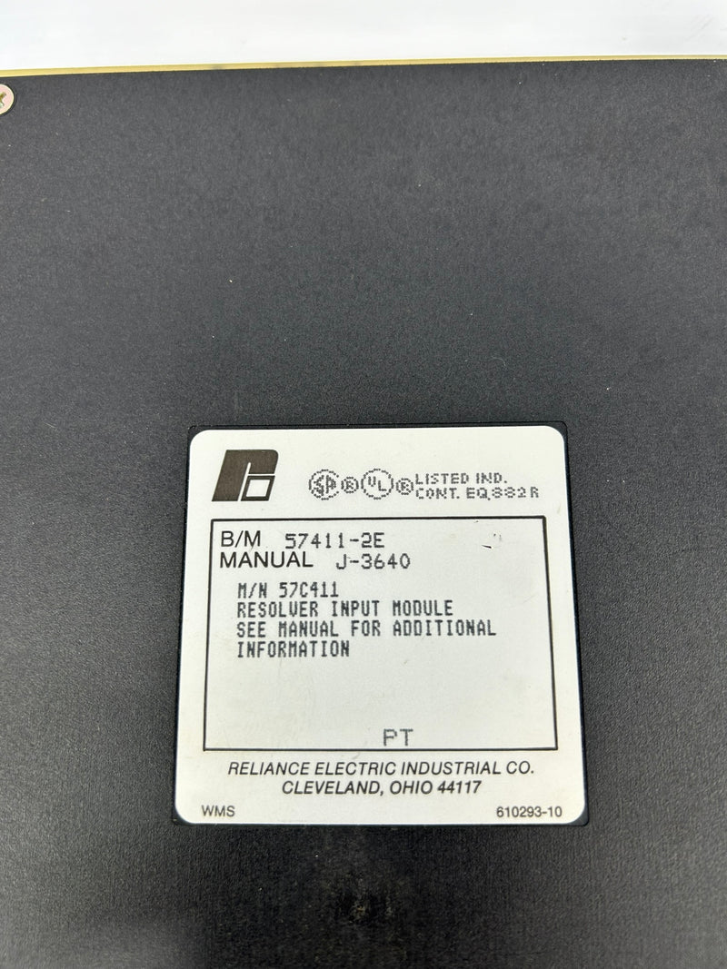 Reliance Electric 57411-2E Resolver Input Module J-3640