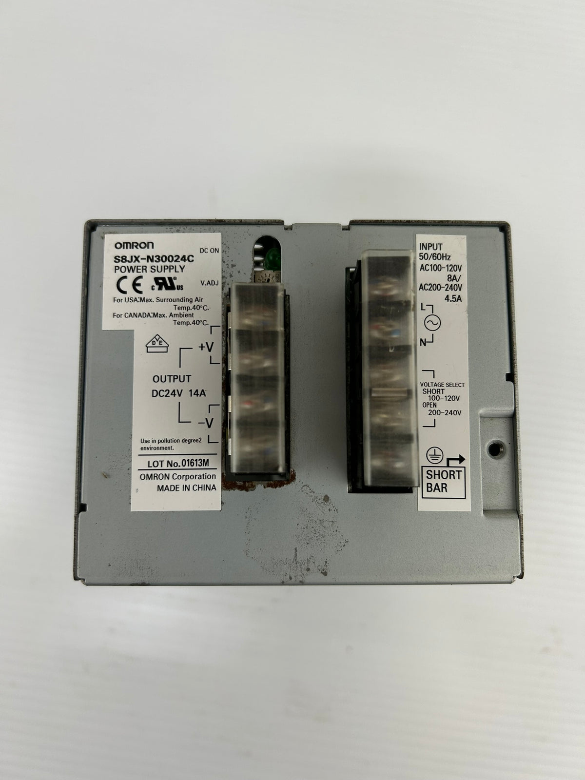 Omron S8JX-N30024C Power Supply 24V DC 14A 300W AC100-240V