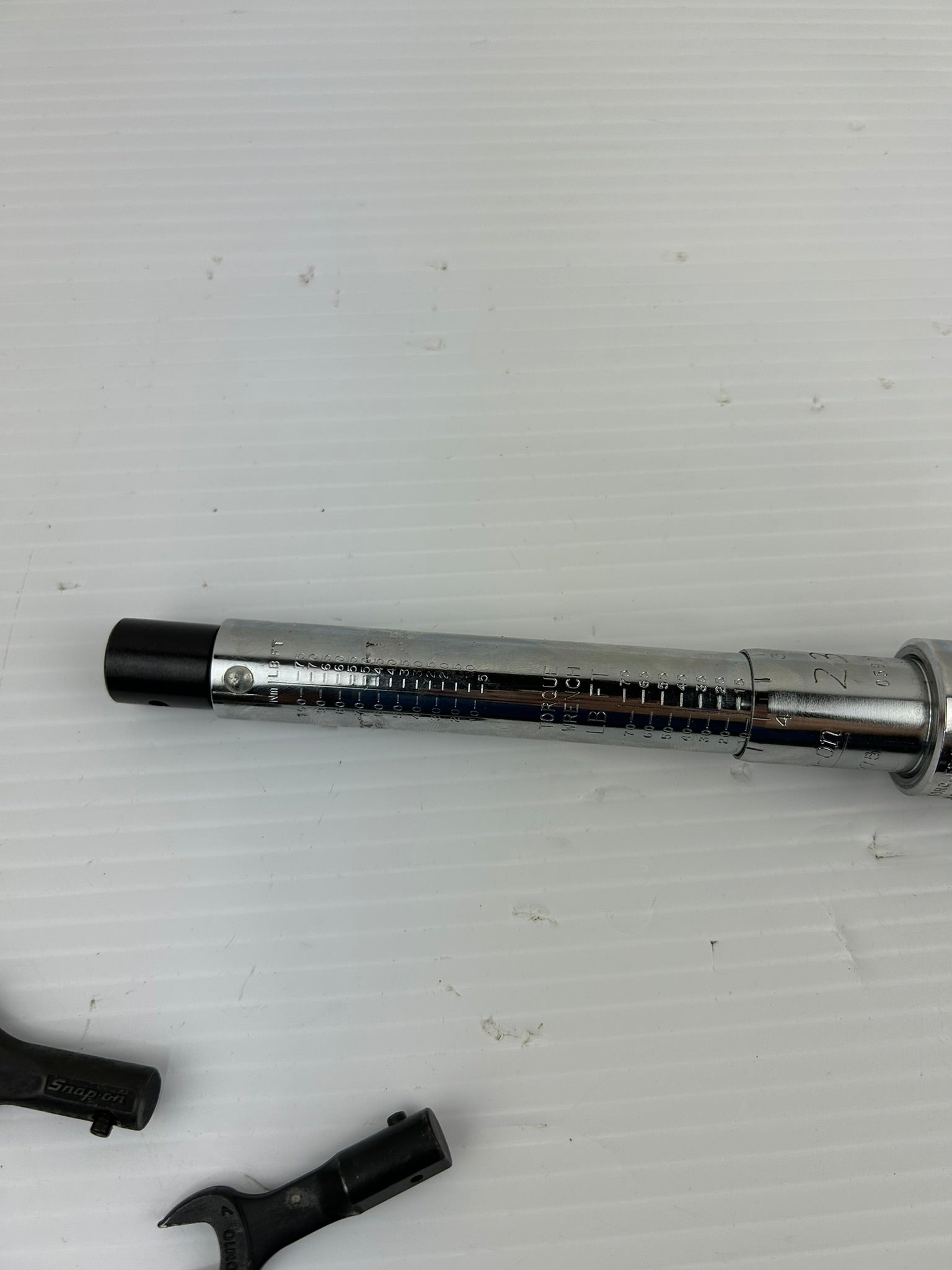 Snap-on QJIJ275 Interchangeable Head Torque Wrench w/ 2 Open End Heads & Case