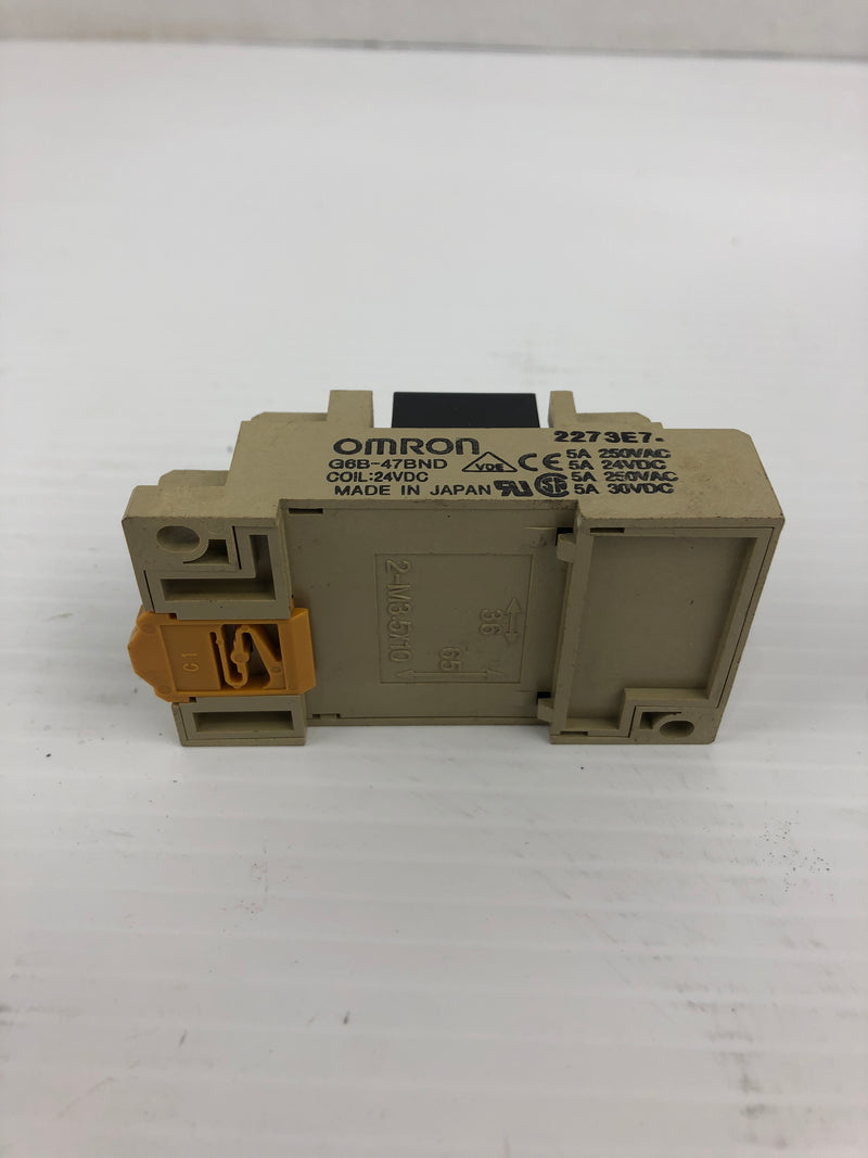 OMRON G6B-47BND Terminal Block 5A 250VAC Coil 24VDC G6B-1174P