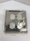 Chrome 83102 Wall Plate 2 Gang Duplex - Lot of 6