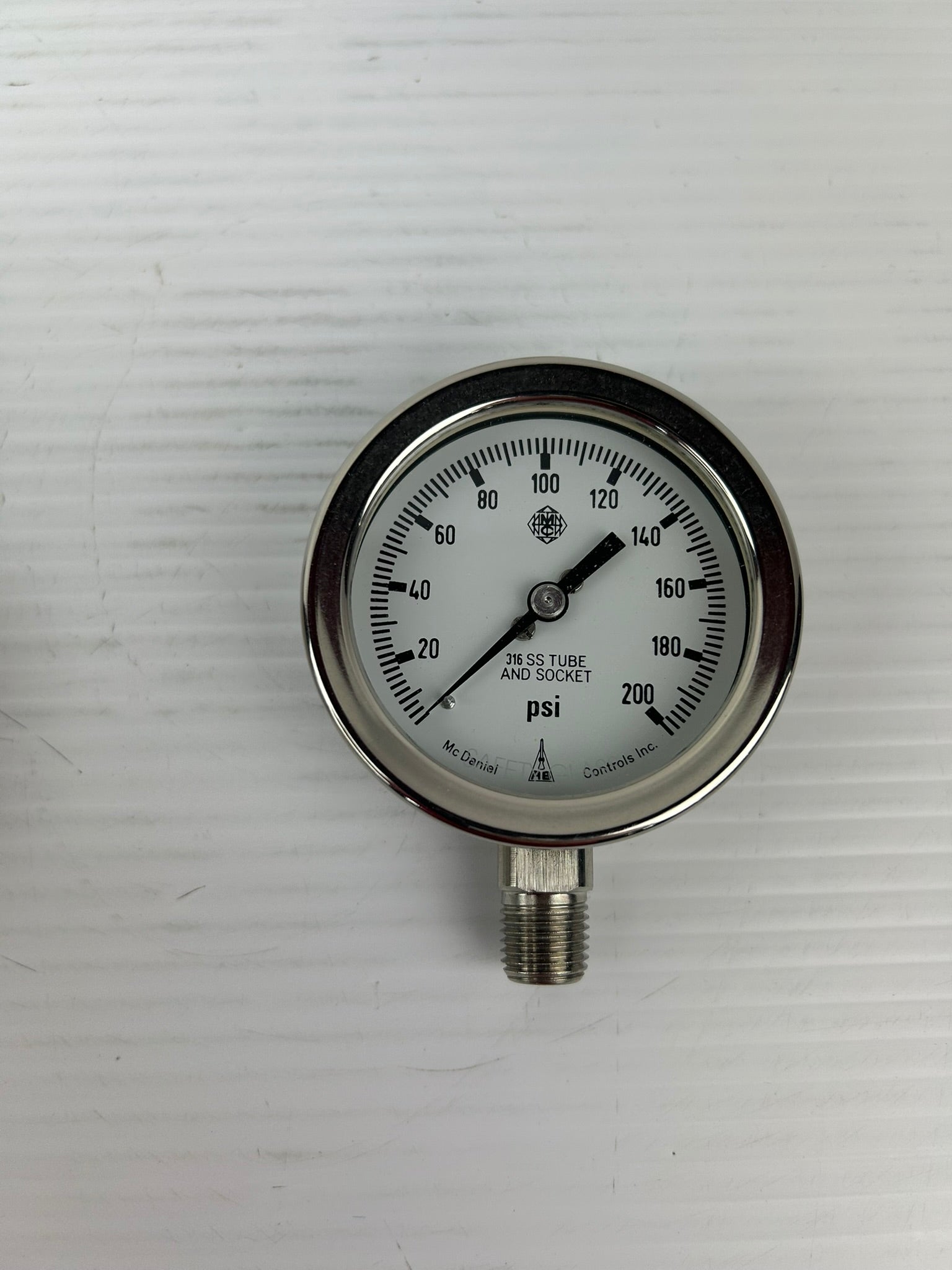 McDaniel Controls AB91007 Pressure Gauge 0-200 PSI 1/4" NPT Connection