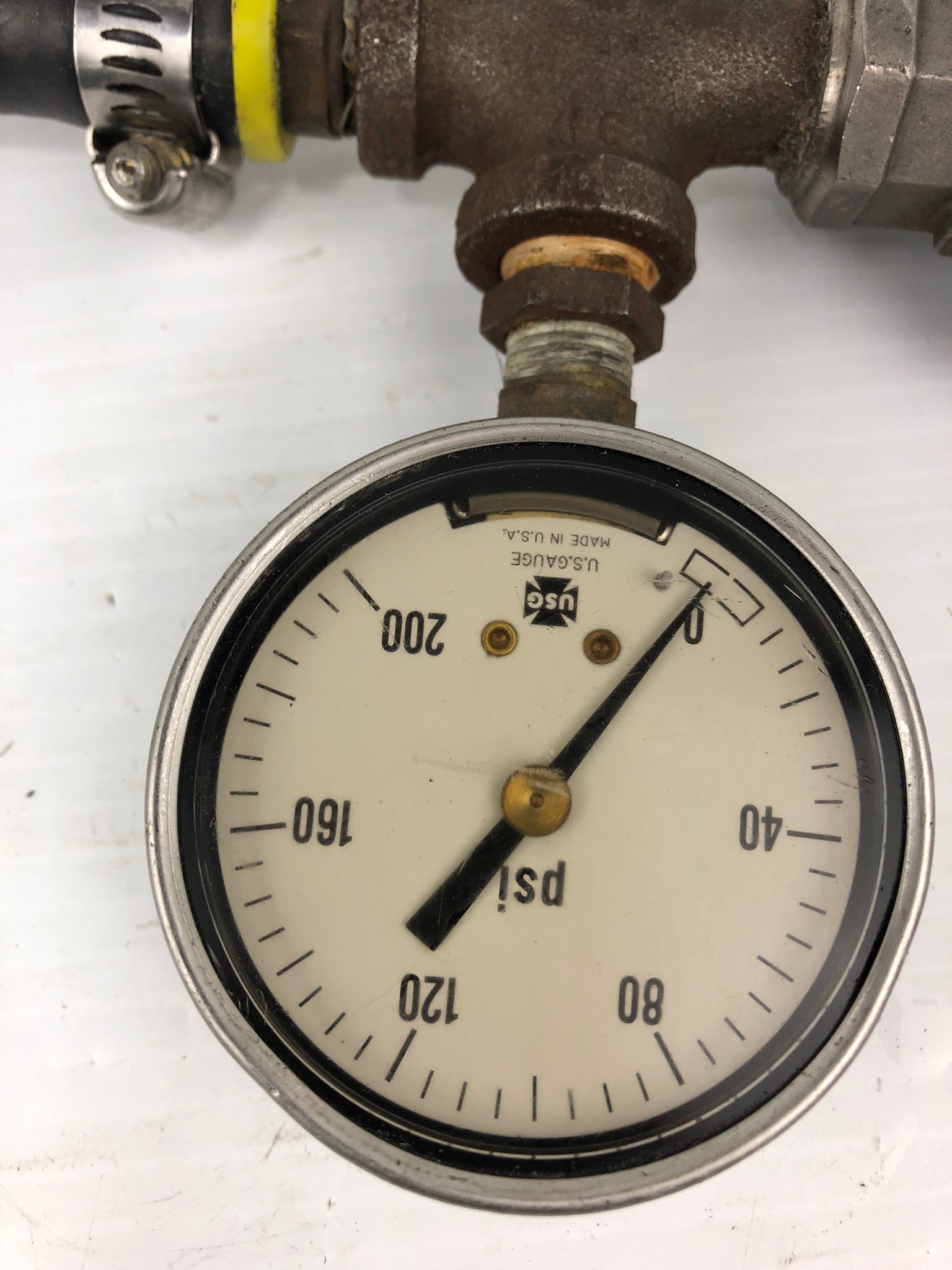 USO Gauge with Hose and Nozzle 0-200 PSI