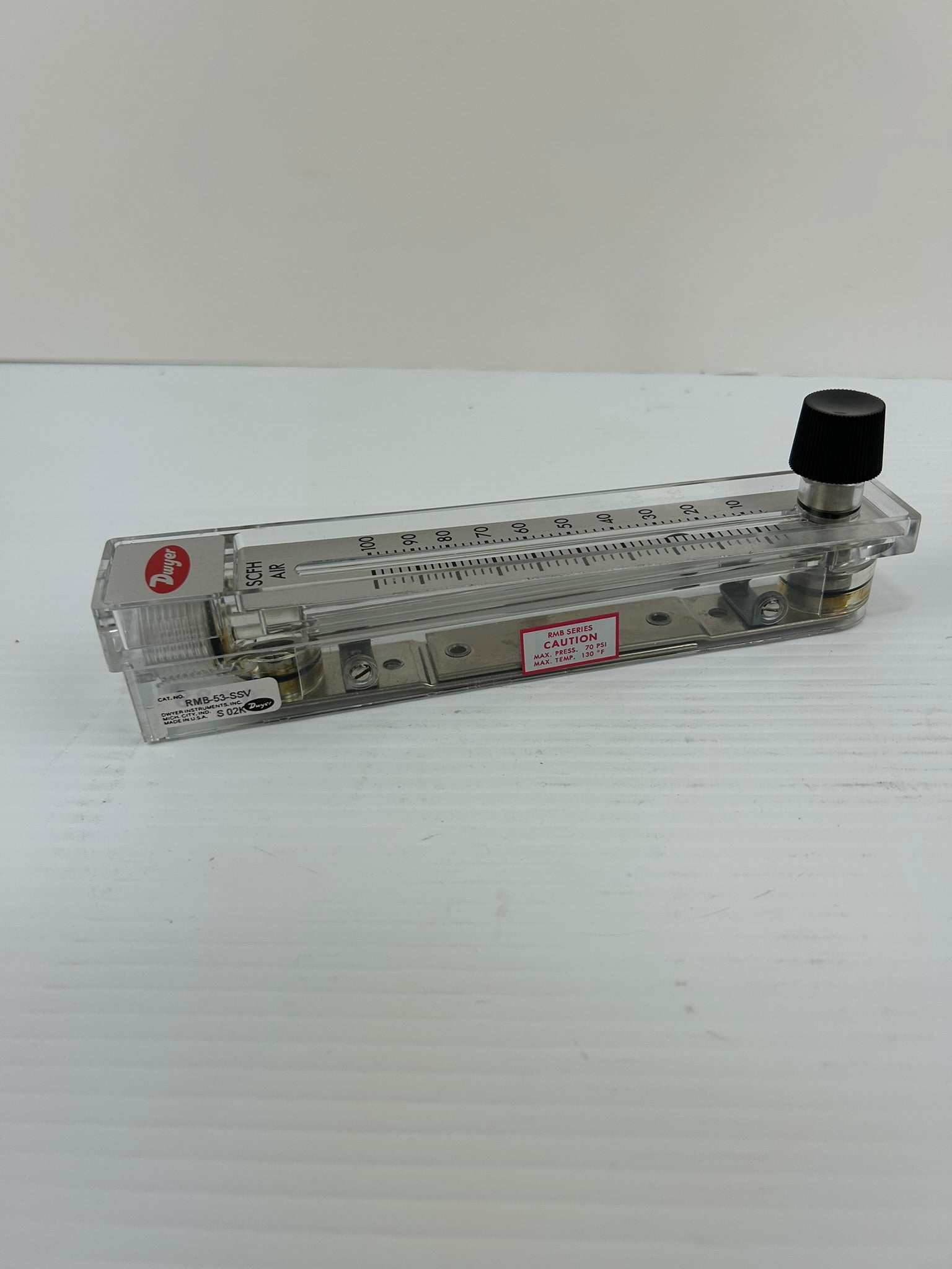 Dwyer RMB-53-SSV Rate Master Flowmeter Series RMB 70 PSI 10-100 SCFH