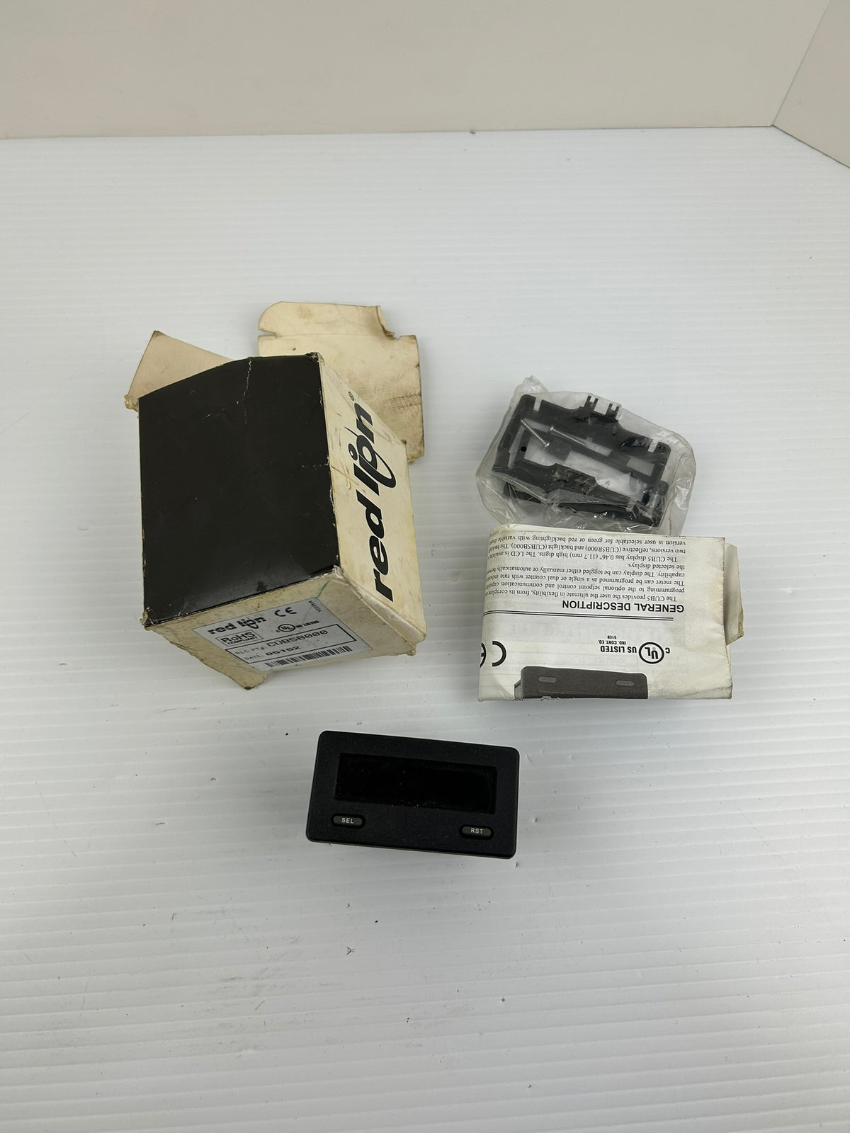 Red Lion CUB5 Dual Counter Rate Indicator 8 Digit Panel Meter 9-28VDC CUB5B000