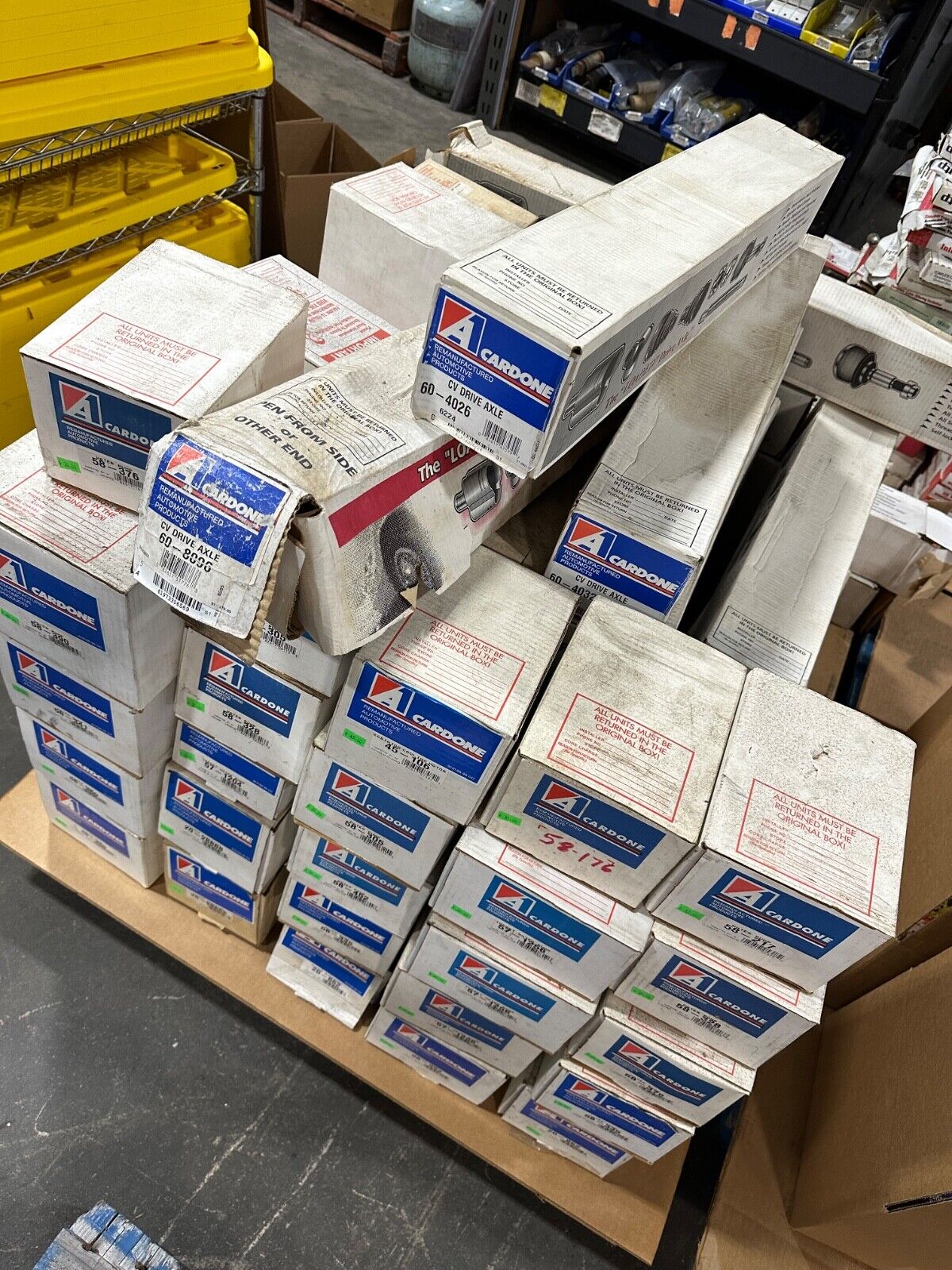 Huge Lot of Cardone Auto Parts Shaft Assemblies Power Steering Pumps Water Pumps