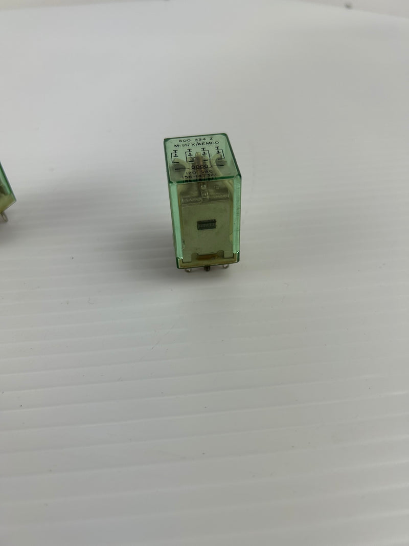 AEMCO Midtex 600434Z Relay 120VAC - Lot of 2