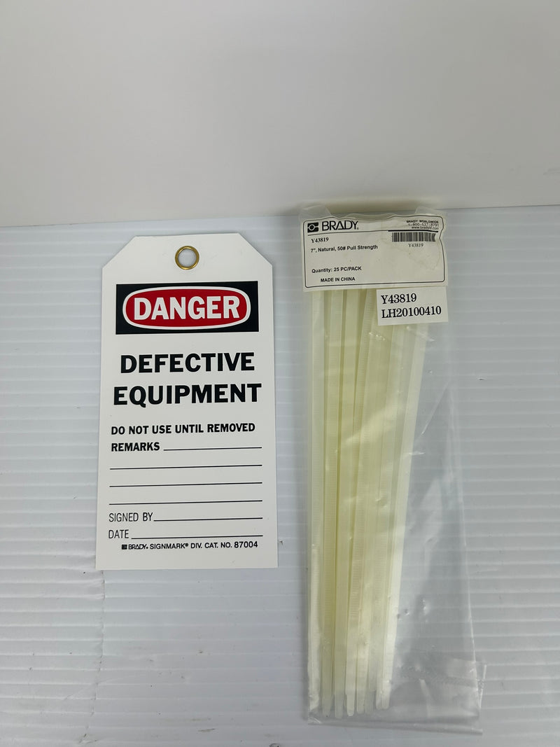 Brady 87004 Danger Defective Equipment Tag - Lot of 23