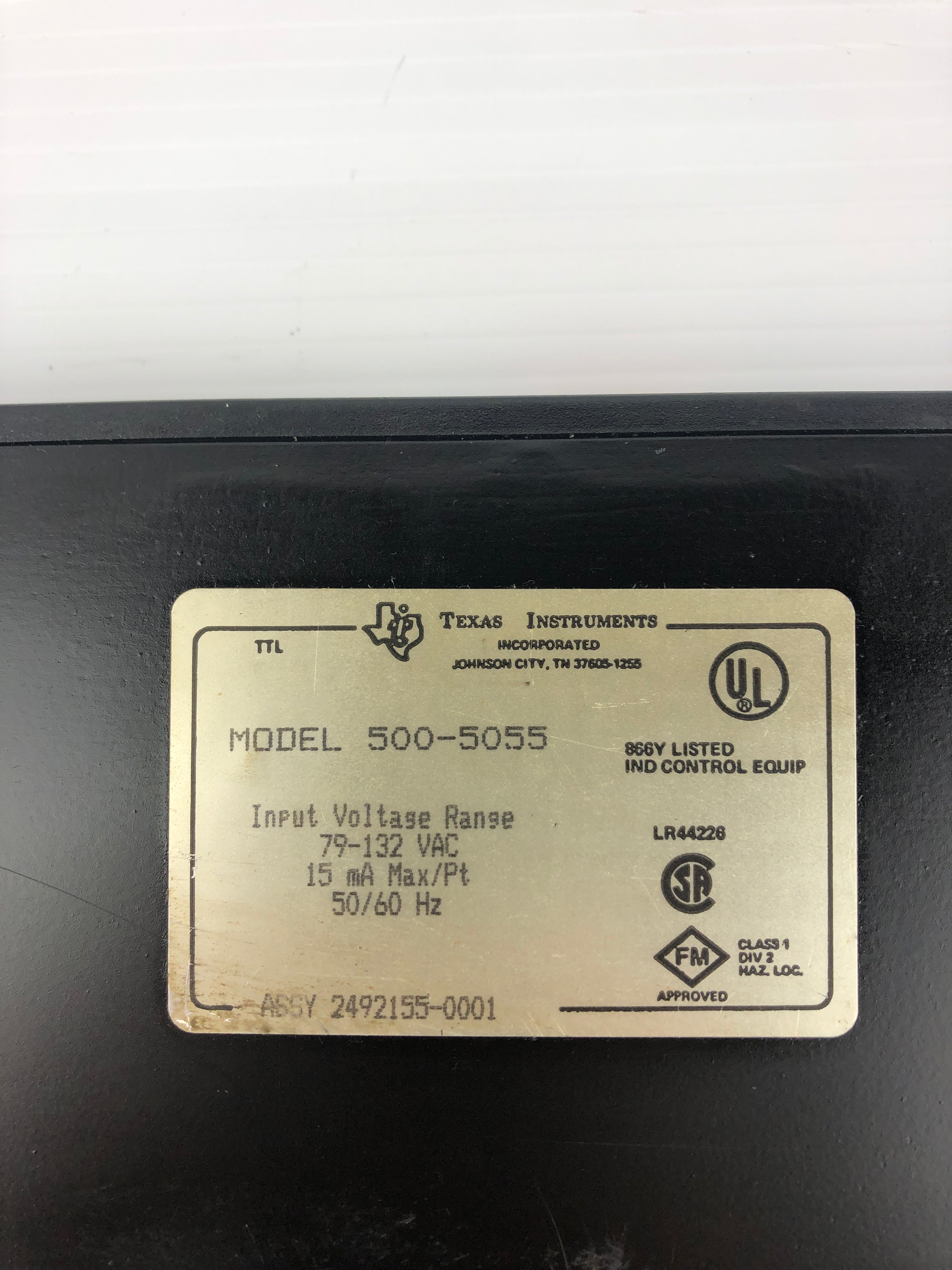 Texas Instruments 500-5055 Input Module 79-132VAC 15mA 32PT 50/60Hz 2492155-0001