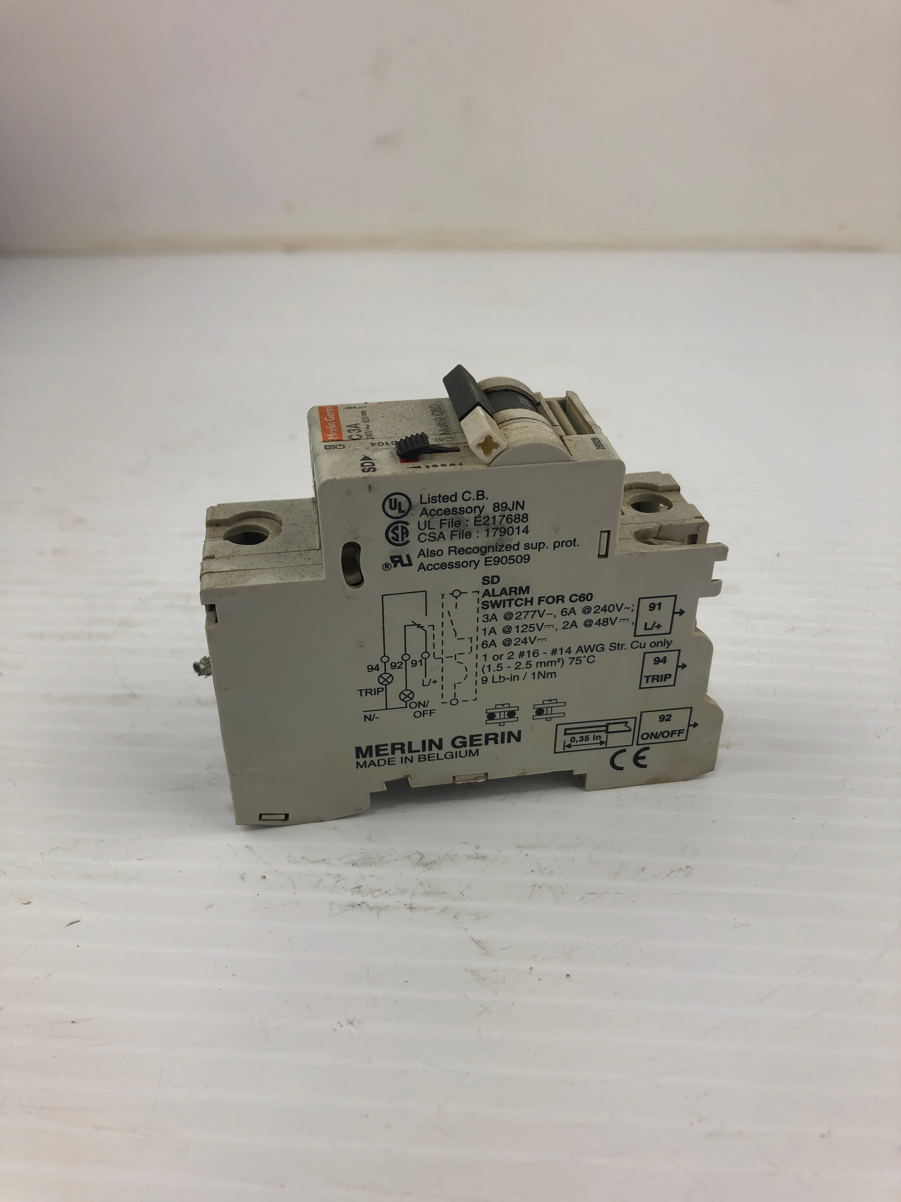 Merlin Gerin 60104 Circuit Breaker C 3A 240V