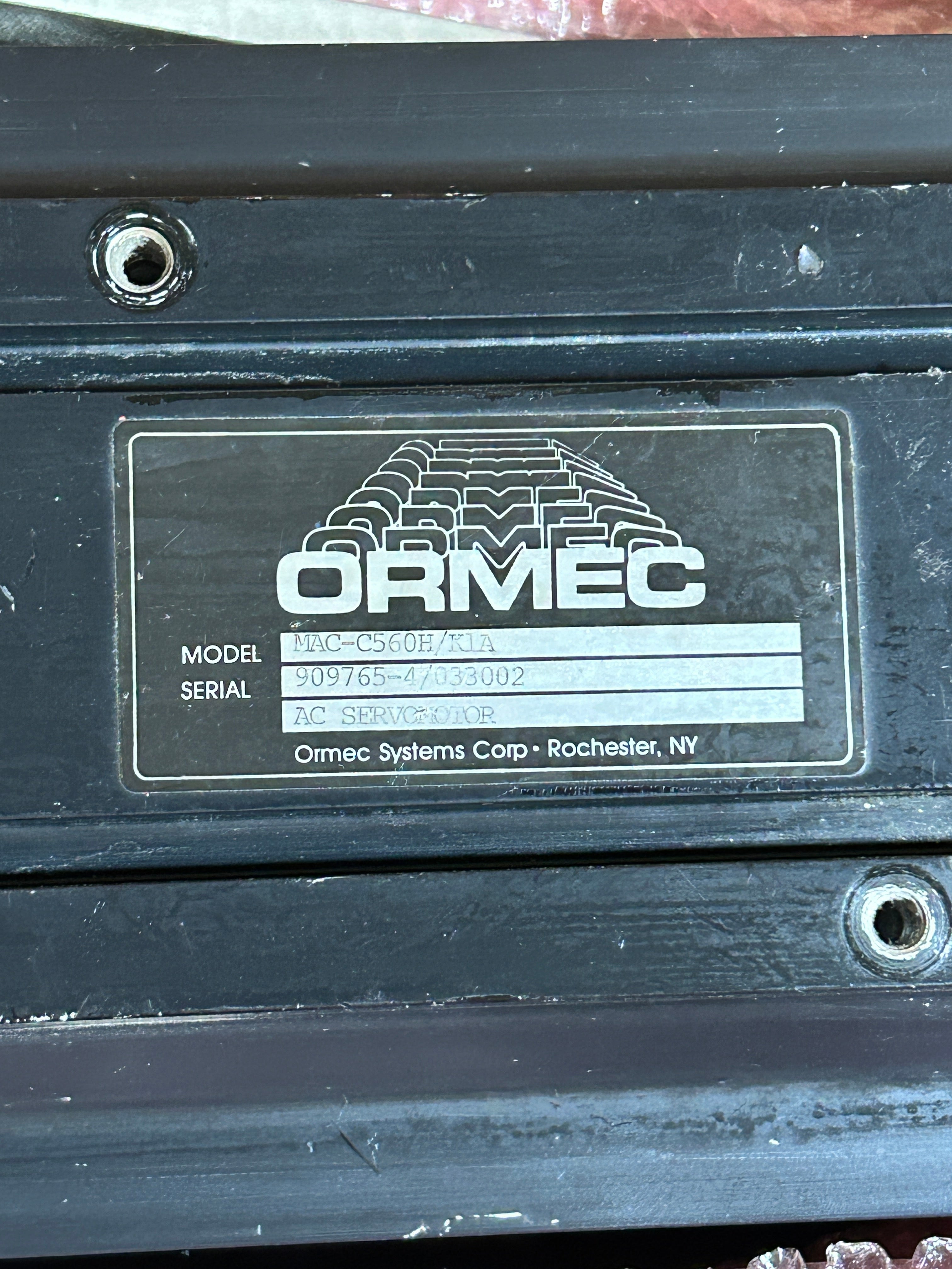 Helical Chop Head Left Hand Film Chopper Ormec MAC-C560H/K1A AC Servo Motor
