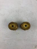 CGA-300 Regulator Inlet Nut and Nipple Fitting - Lot of 2