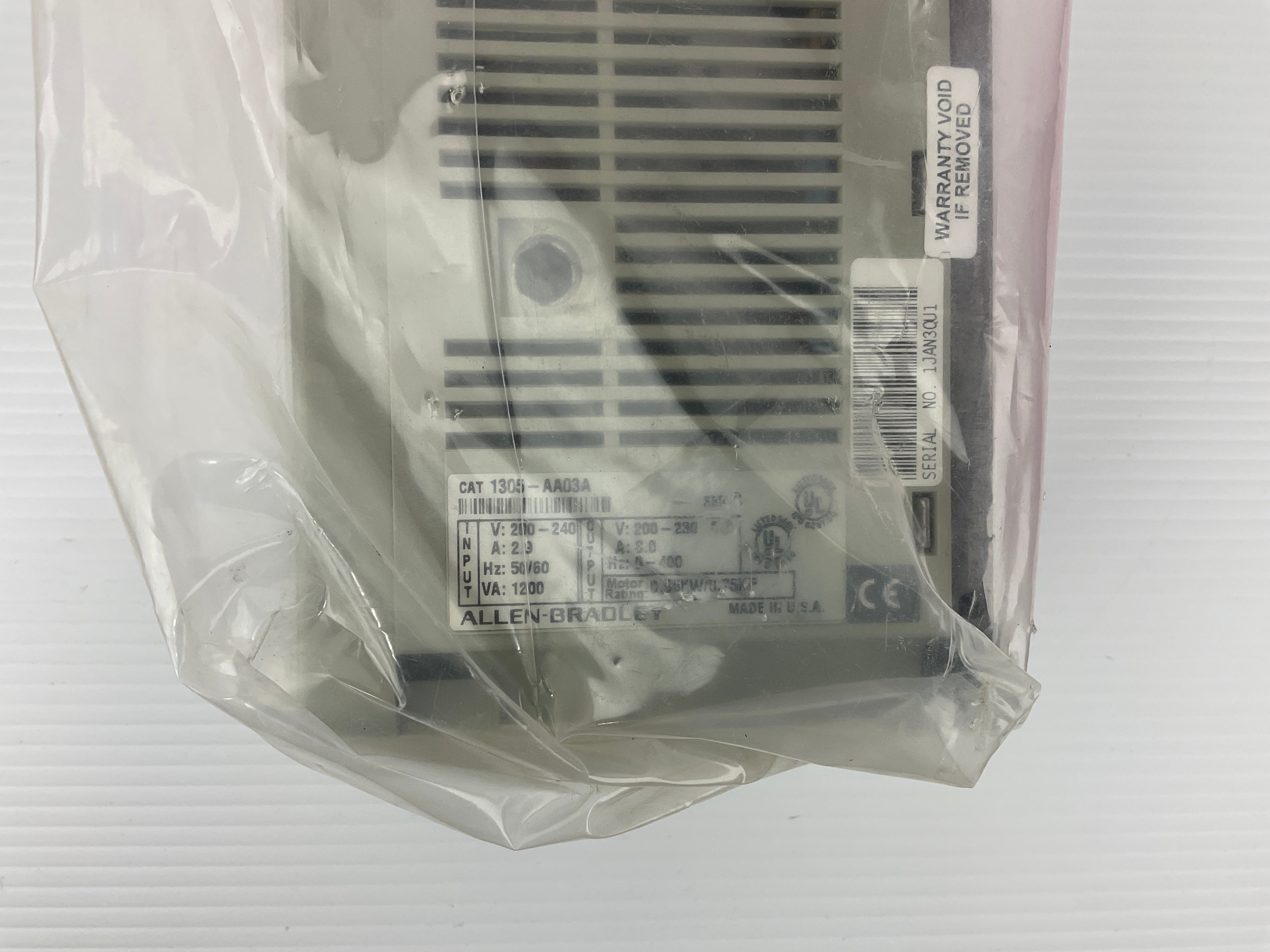 Allen Bradley 1305-AA03A 0.55 KW/0.75 HP