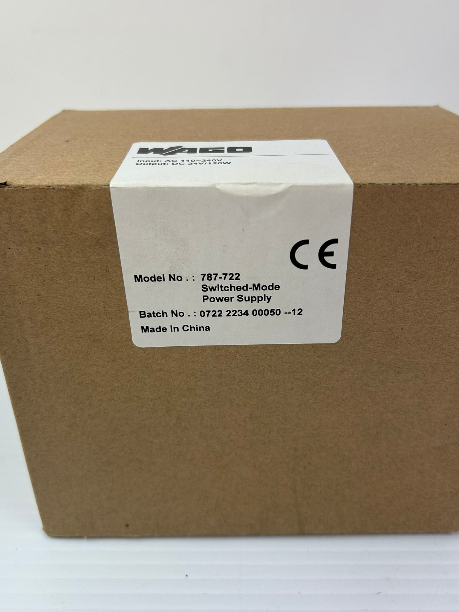 WAGO 787-722 Switched Mode Power Supply 24VDC 120W 110-240VAC DIN Rail