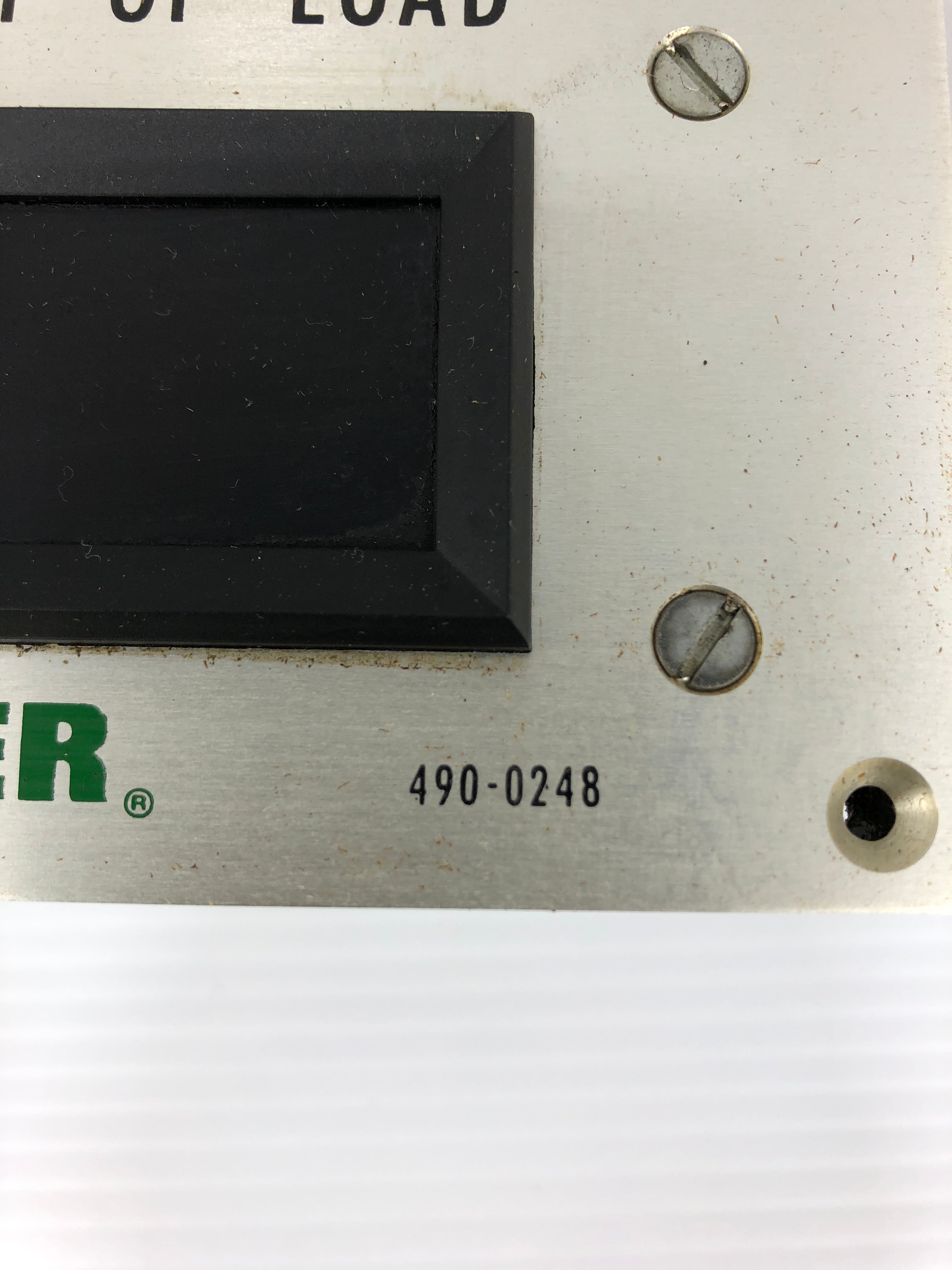 Minster 490-0248 Percent of Load Panel Meter