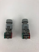 EAO 704.910.5 Contact Block with Push Button - Lot of 2