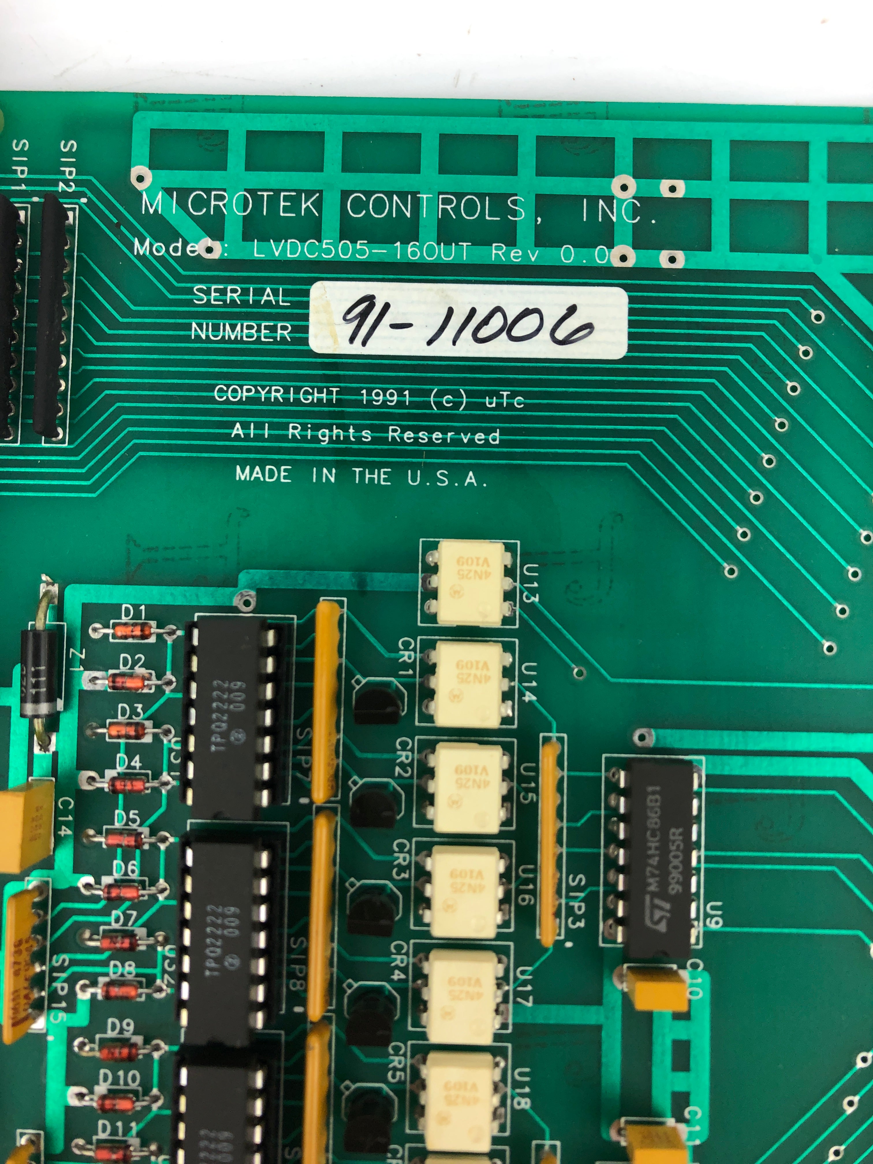 Microtek Controls Inc. LVDC505-16OUT LVDC/TTL Output Module