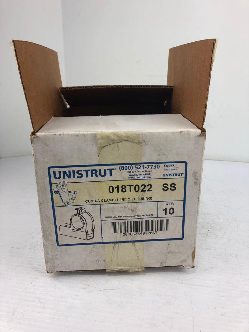 Unistrut Tyco Cush-a-Clamp Clamps 018T022 SS - Box of 20