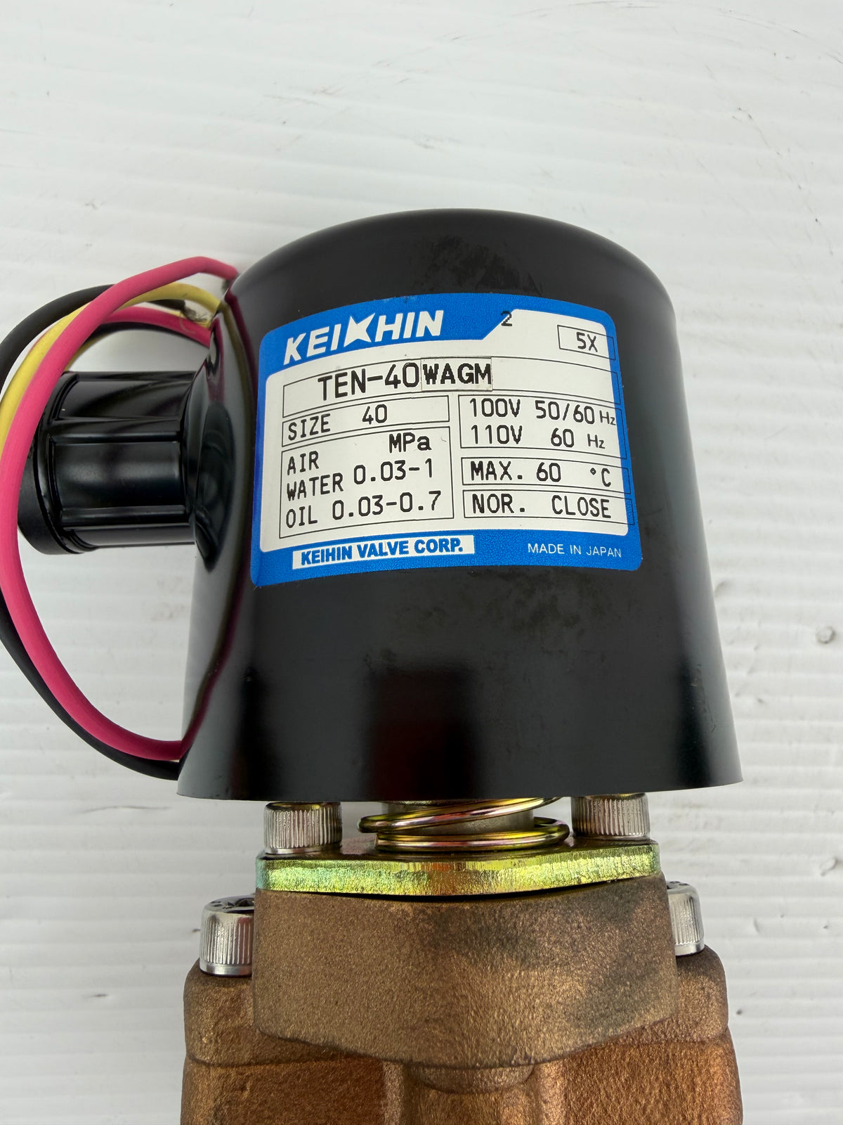 Kei Hin Electric Solenoid Valve TEN-40WAGM 110/110V