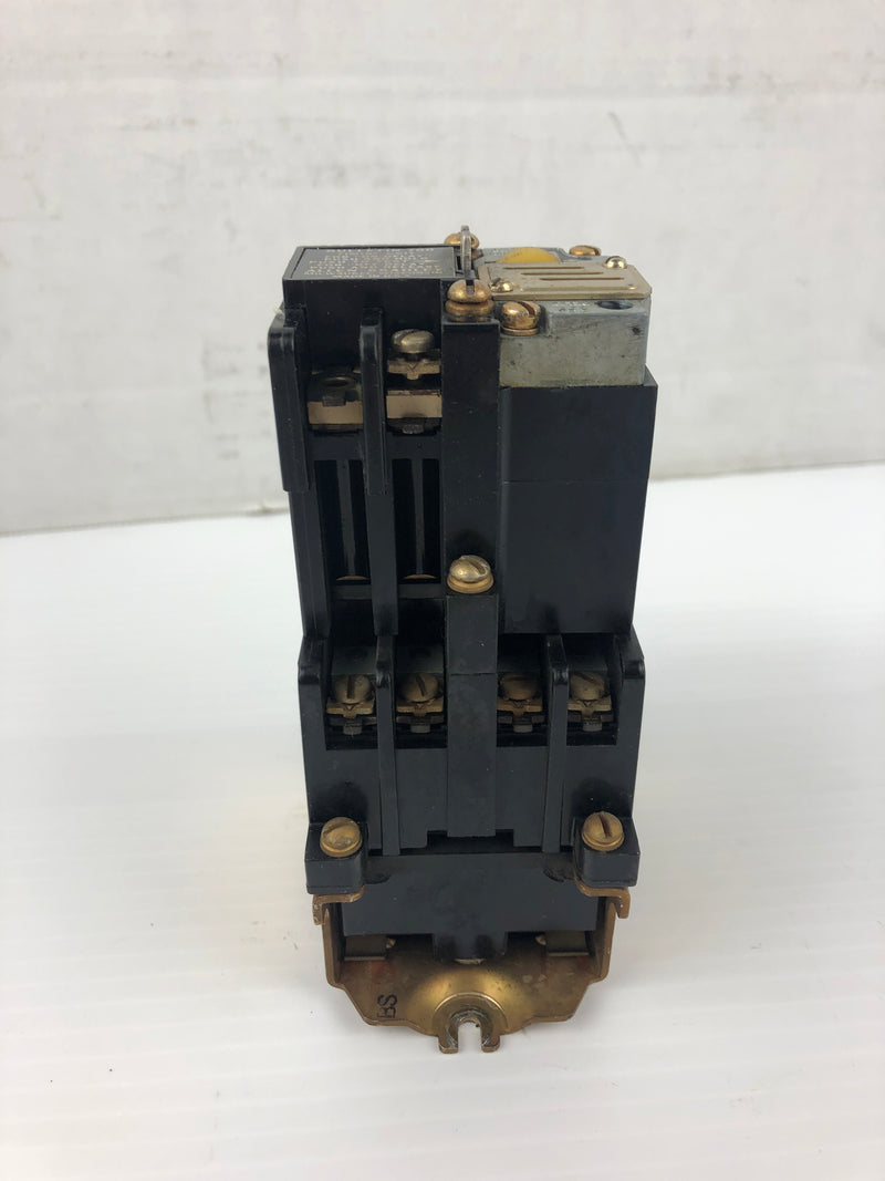 Allen-Bradley 700-N400A1 Relay Ser. B With 700-NT Pneumatic Time Delay Unit