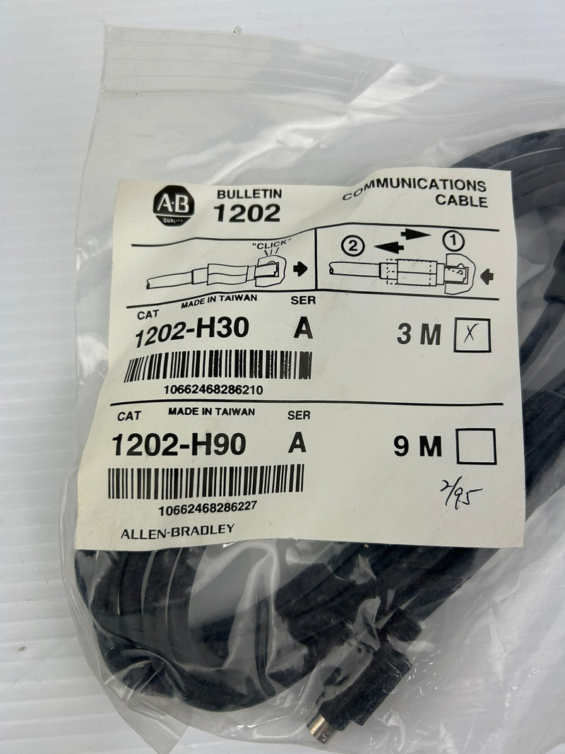 Allen Bradley 1202-H30 Communications Cable Series A 3M