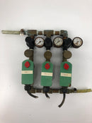 ASCO JX8262C718928 Valve Assembly with Gauges - Lot of 3