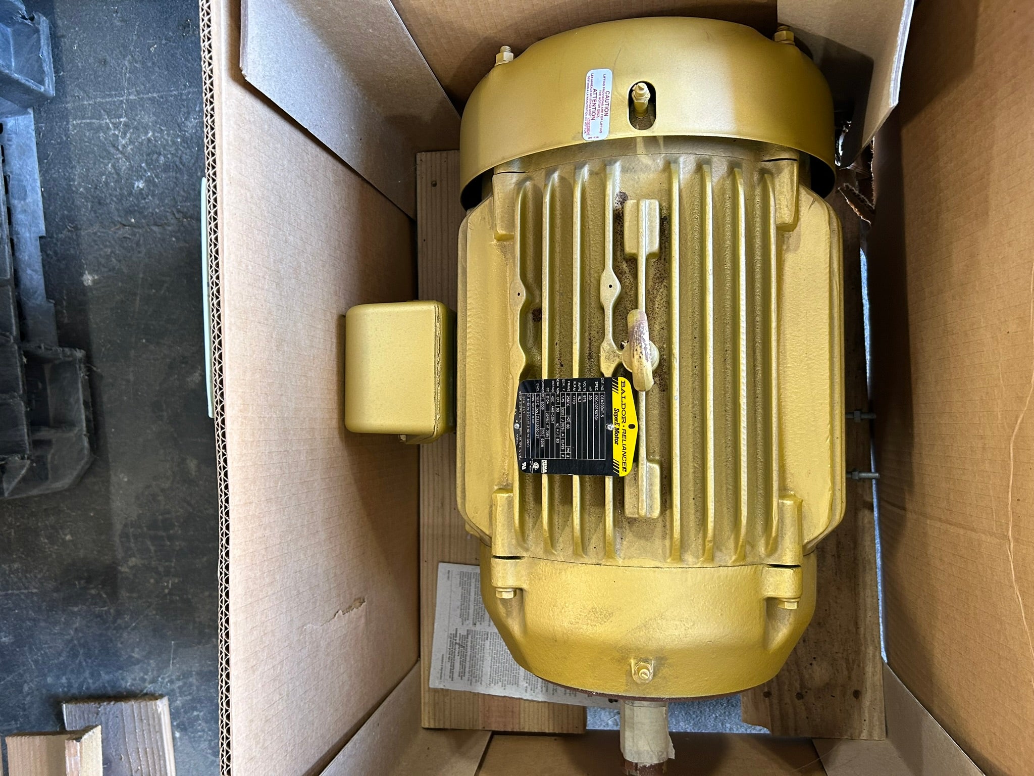 Baldor Reliance CEM2334T-5 20 HP 575V 3PH 1770 RPM 256TC TEFC Super-E AC Motor