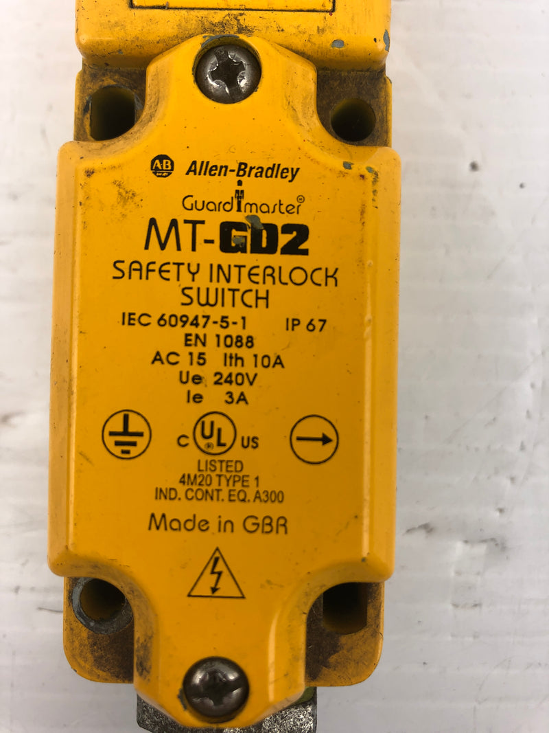 Allen Bradley Guard Master MT-GD2 Safety Interlock Switch 240V 3A