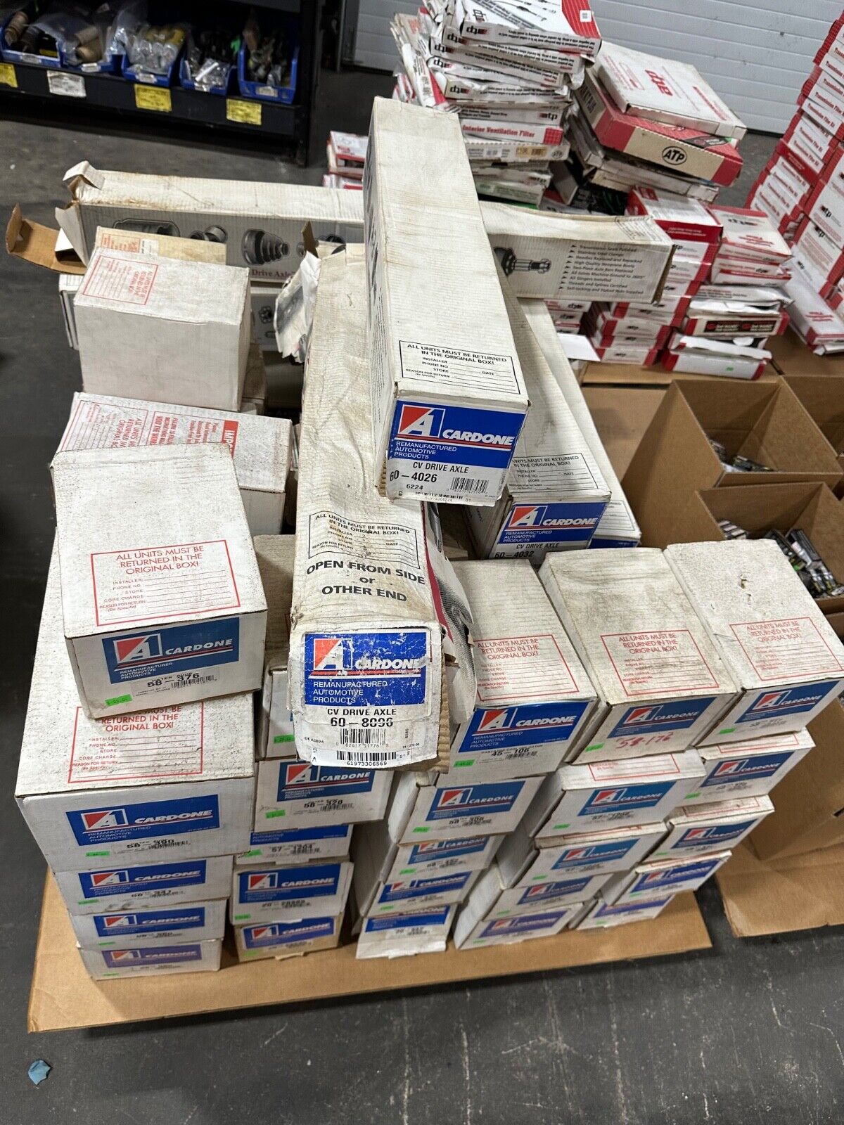 Huge Lot of Cardone Auto Parts Shaft Assemblies Power Steering Pumps Water Pumps