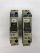 Telemecanique GB2-CB10 Circuit Breaker 5 Amp - Lot of 2