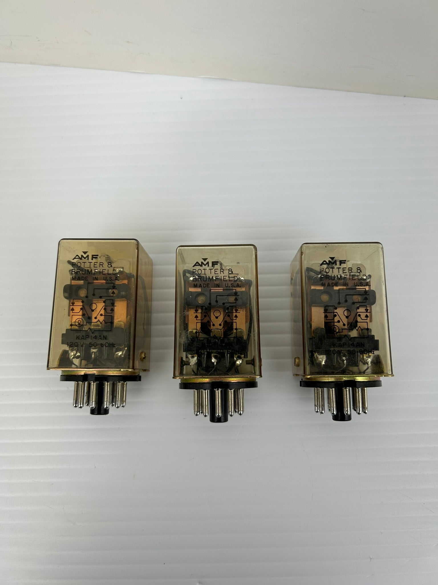 Potter & Brumfield KAP14AN AMF Relay 120V 50/60Hz - Lot of 3