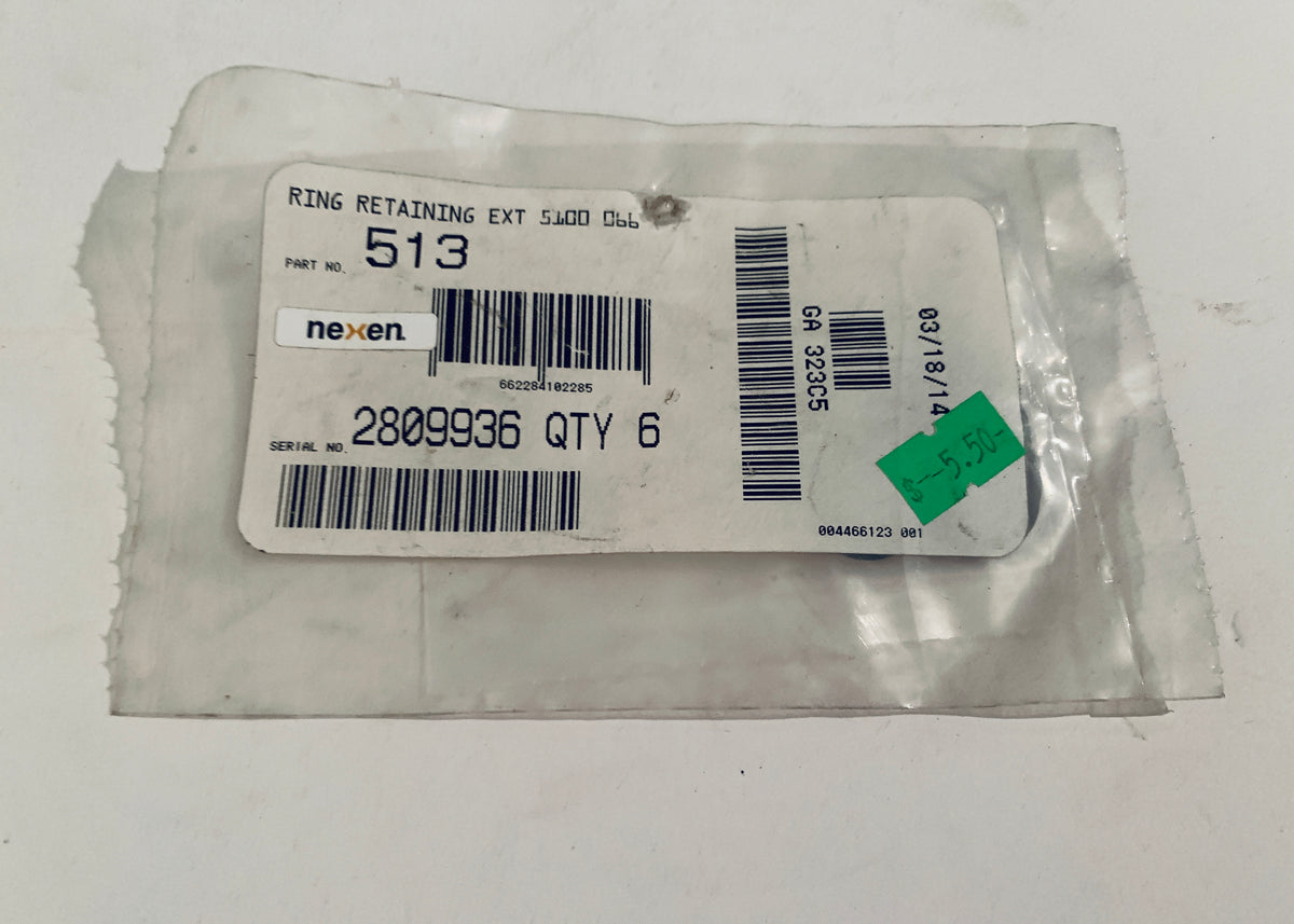Nexen Retaining Rings 513 Lot of 6