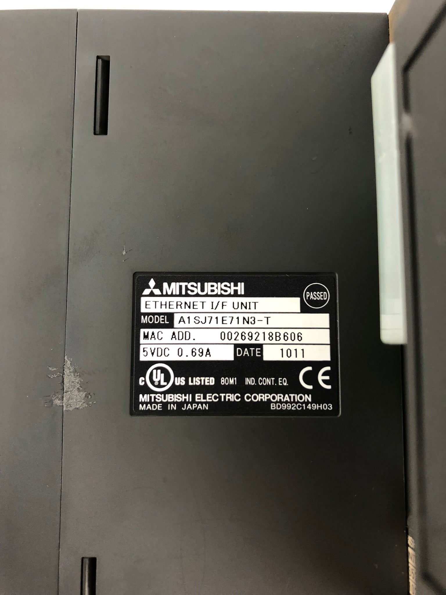 Mitsubishi A1SJ71E71N3-T 2-Slot with Ethernet I/F Unit A1S52B-S1 Base