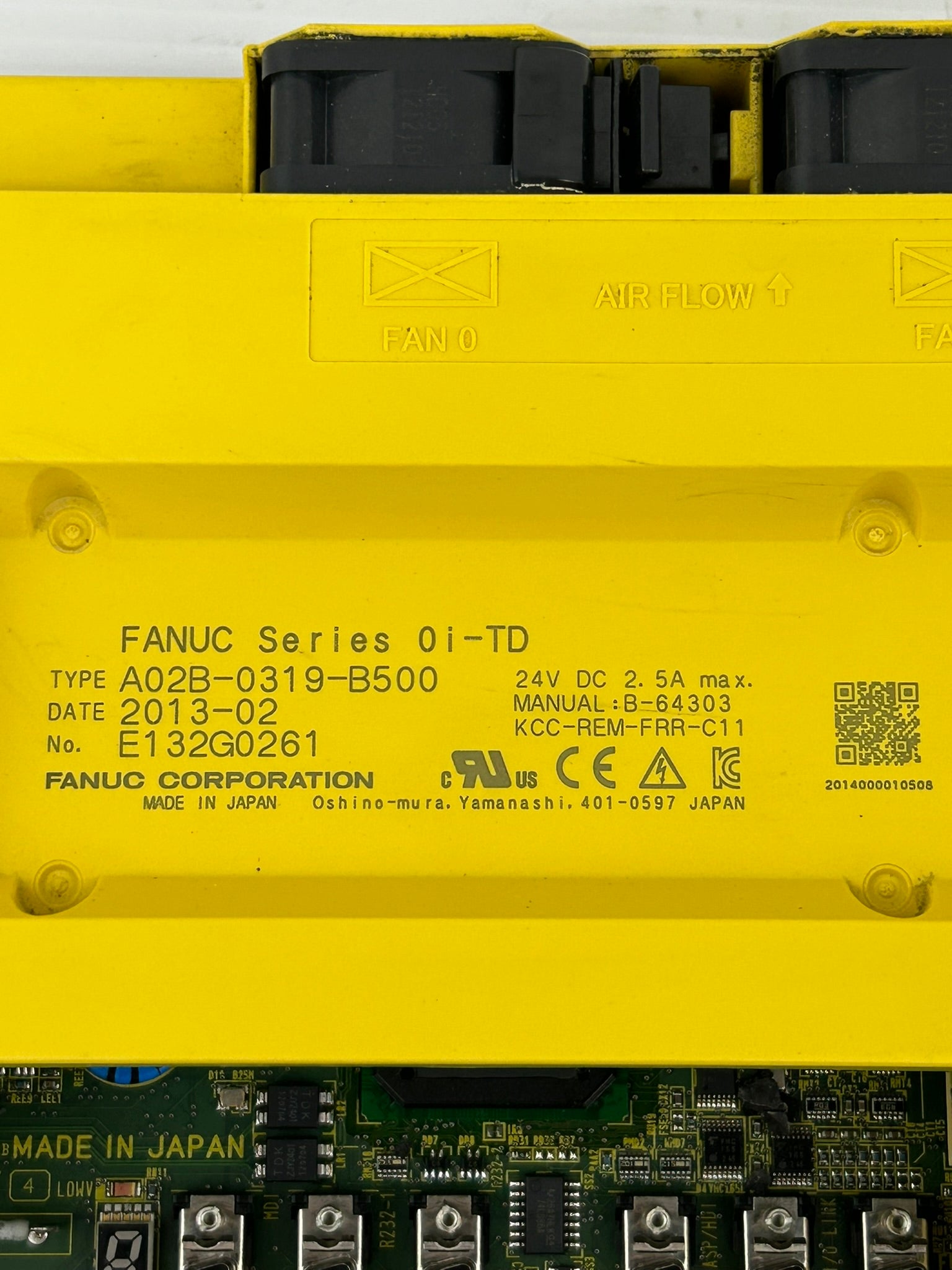 Fanuc A02B-0319-B500 CMC System Control Screen with Keypad Series 0i-TD