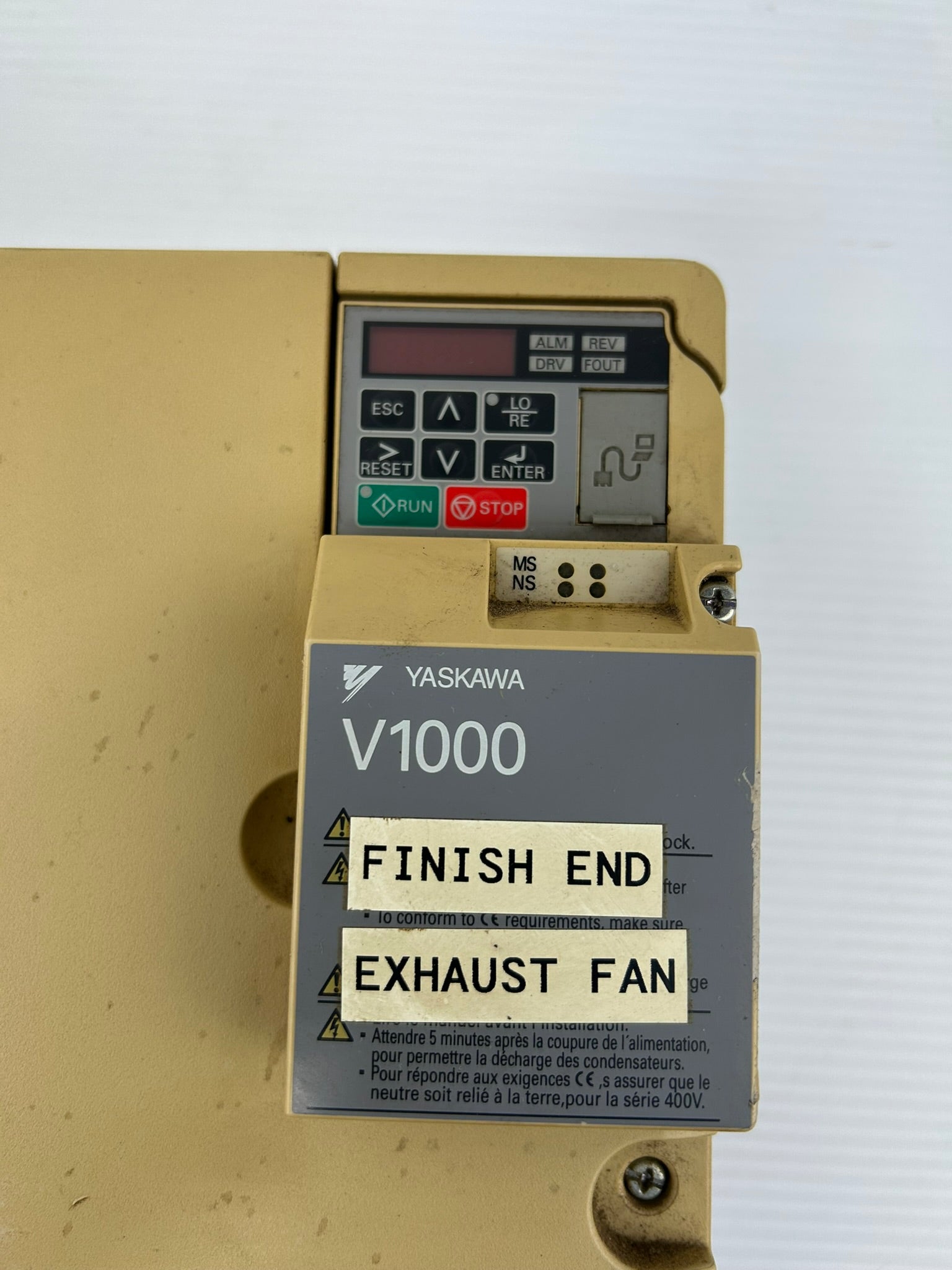 Yaskawa Electric CIMR-VU4A0018FAA V1000 3PH AC Drive Series A Type 1 Enclosure