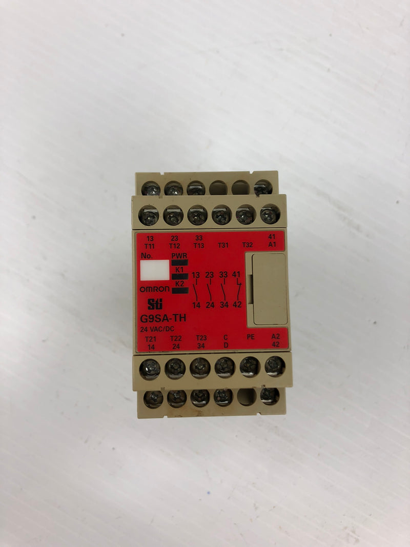 Omron G9SA-TH301 Safety Relay Unit Two Hand Controller - Bottom Damaged