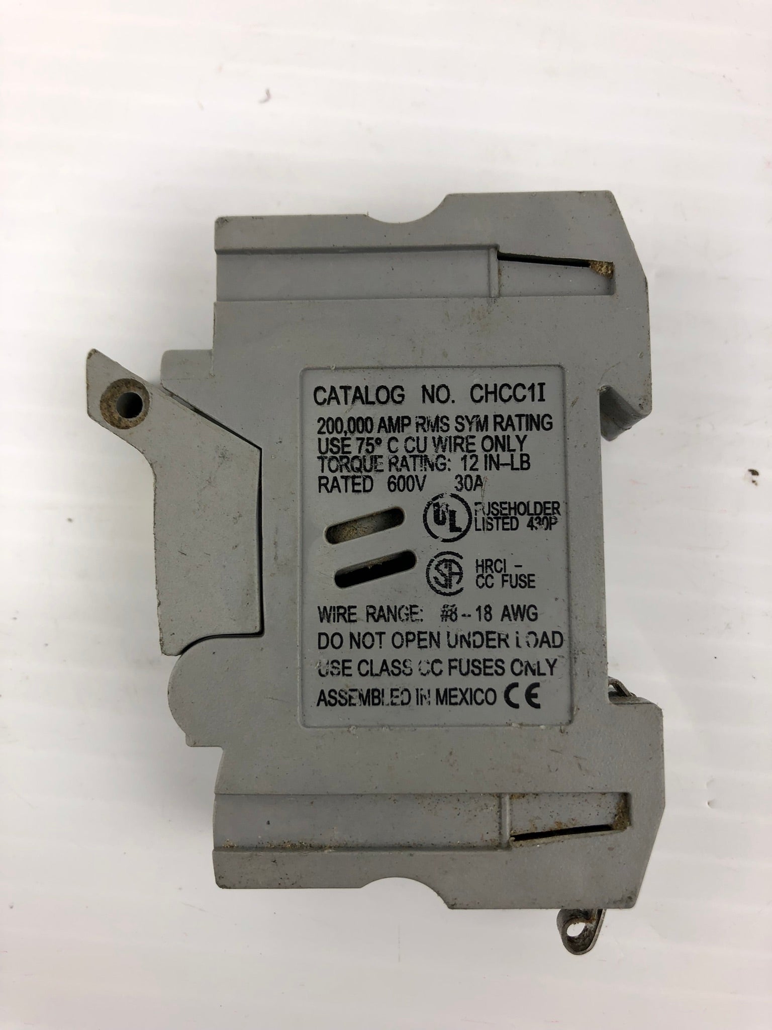 Buss CHCC1I Fuse Holder 30A 600V Class CC Single Pole