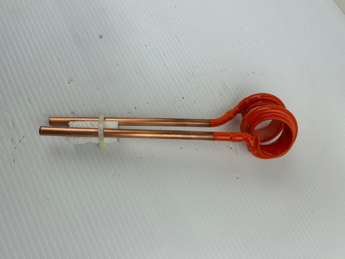 High Frequency Copper Tube Induction Heating Coil for Welding TT1-40MM-L Orange