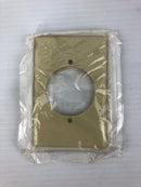 Leviton 80528-I Ivory Dryer Receptacle Wall Plate - Lot of 6