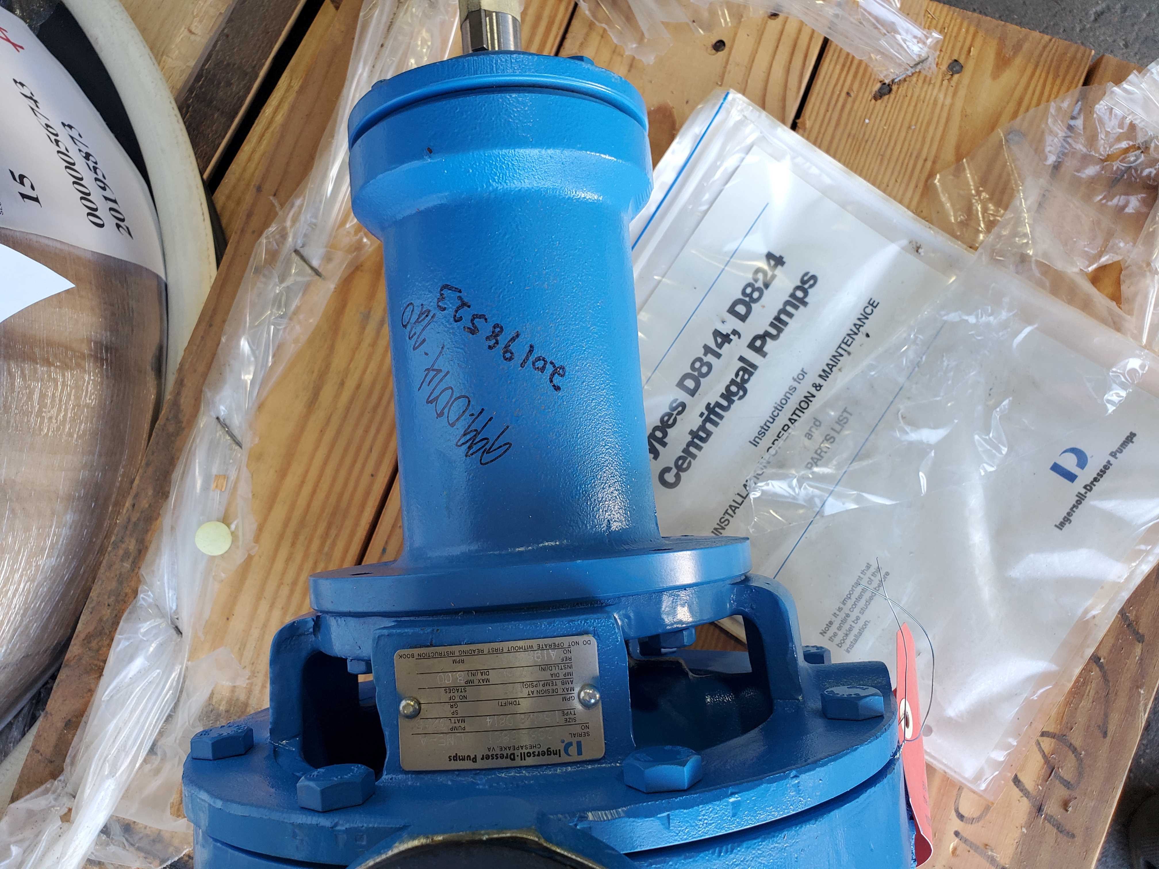 Ingersoll-Dresser A198393 Pump 1.5x1x8 D814 Line-A