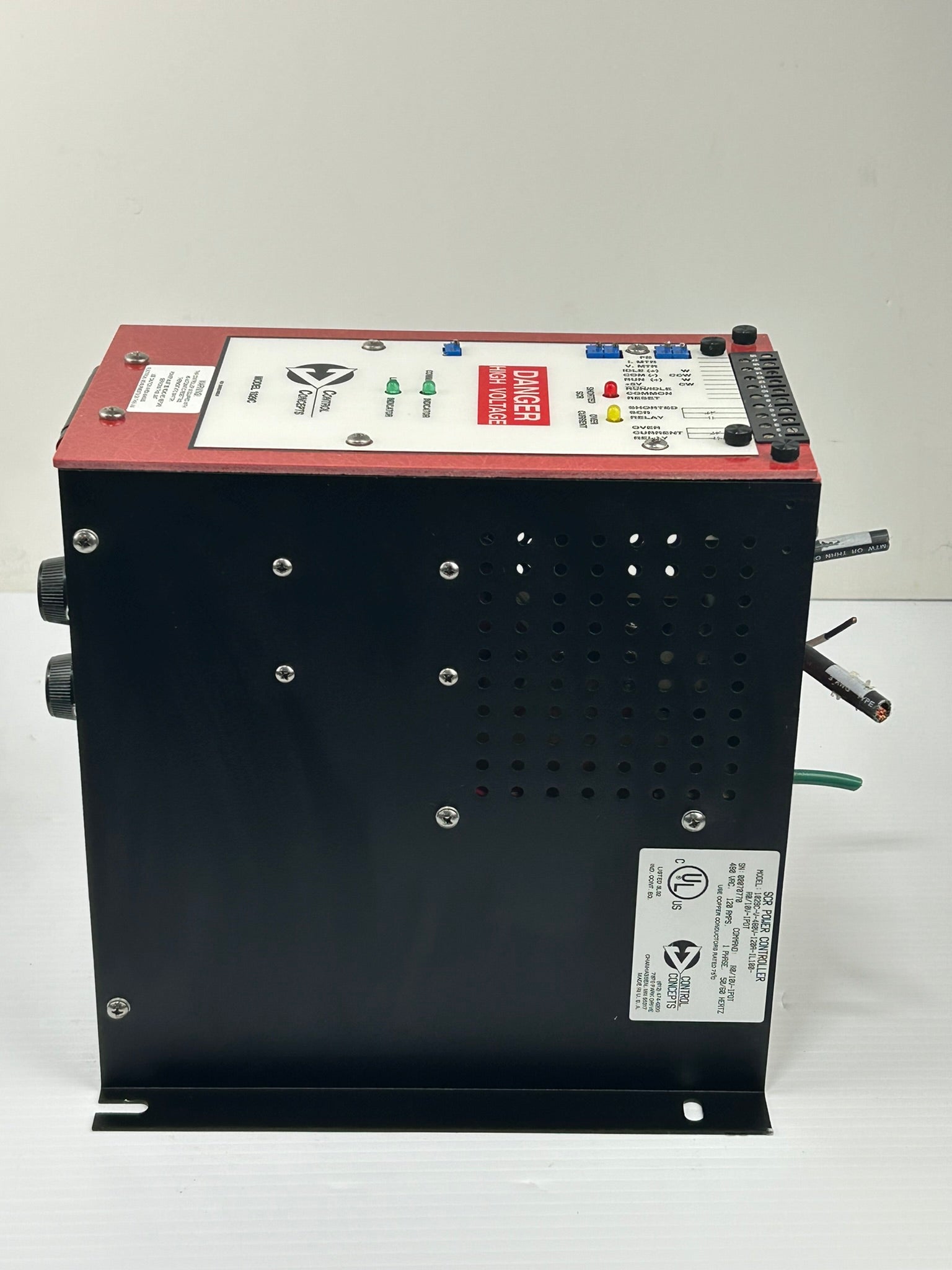 Control Concepts 1029C-V-480V-120A-IL100-R0/10V-IPOT SCR Power Controller 480VAC