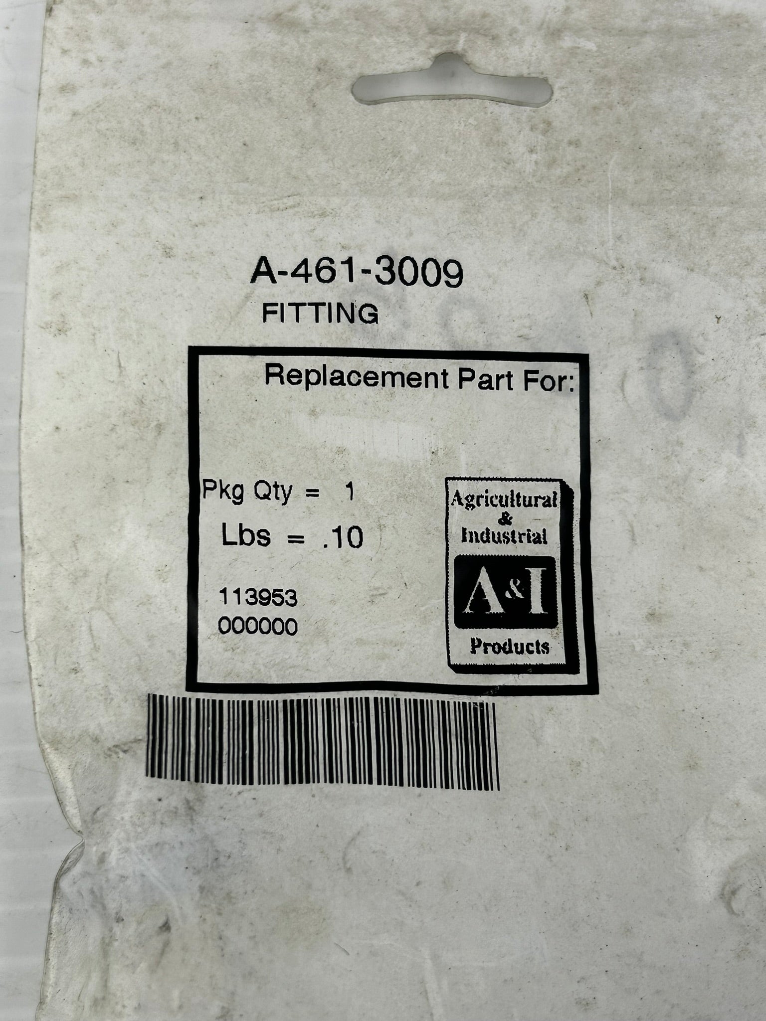 A & I Agriculture & Industrial Products Replacement Parts A-461-3009 Fitting