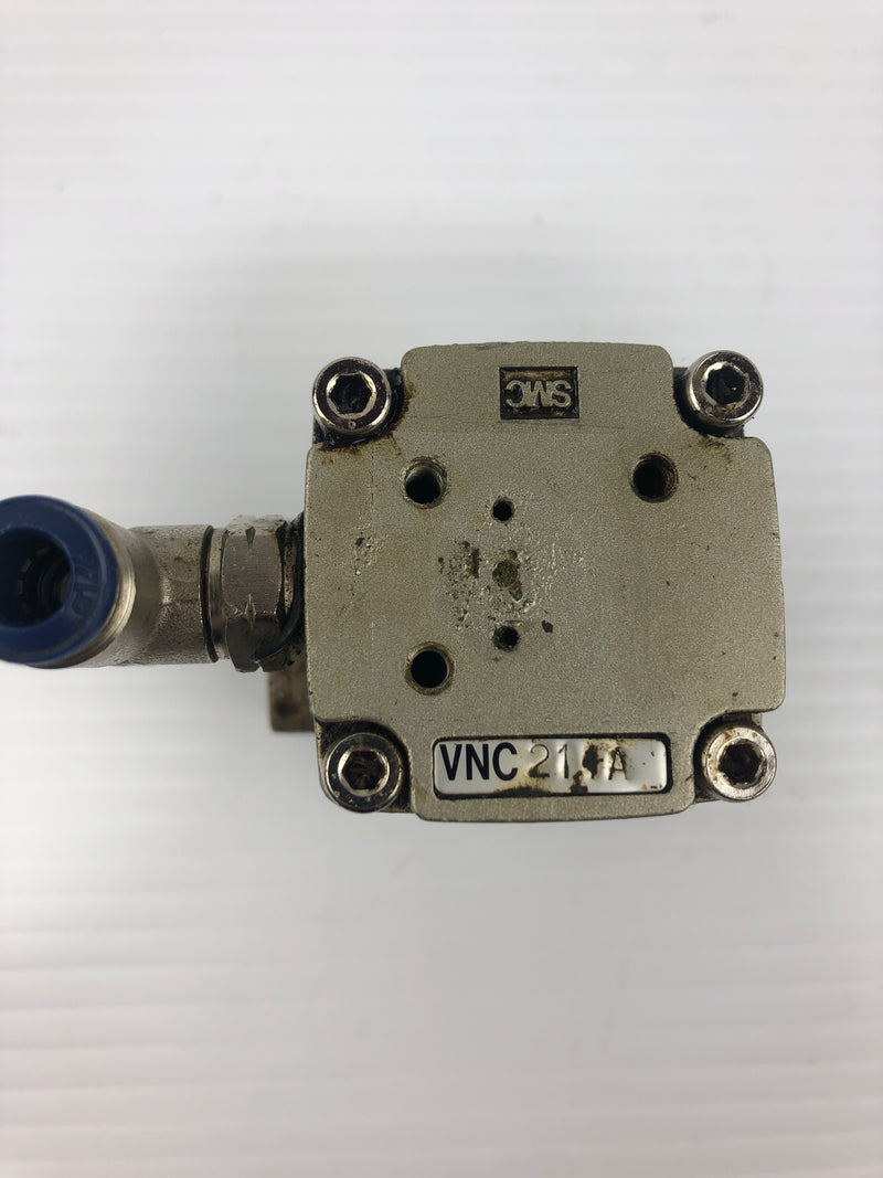 SMC VNC211A Process Valve with 15 mm Port and Metal Tee Fitting